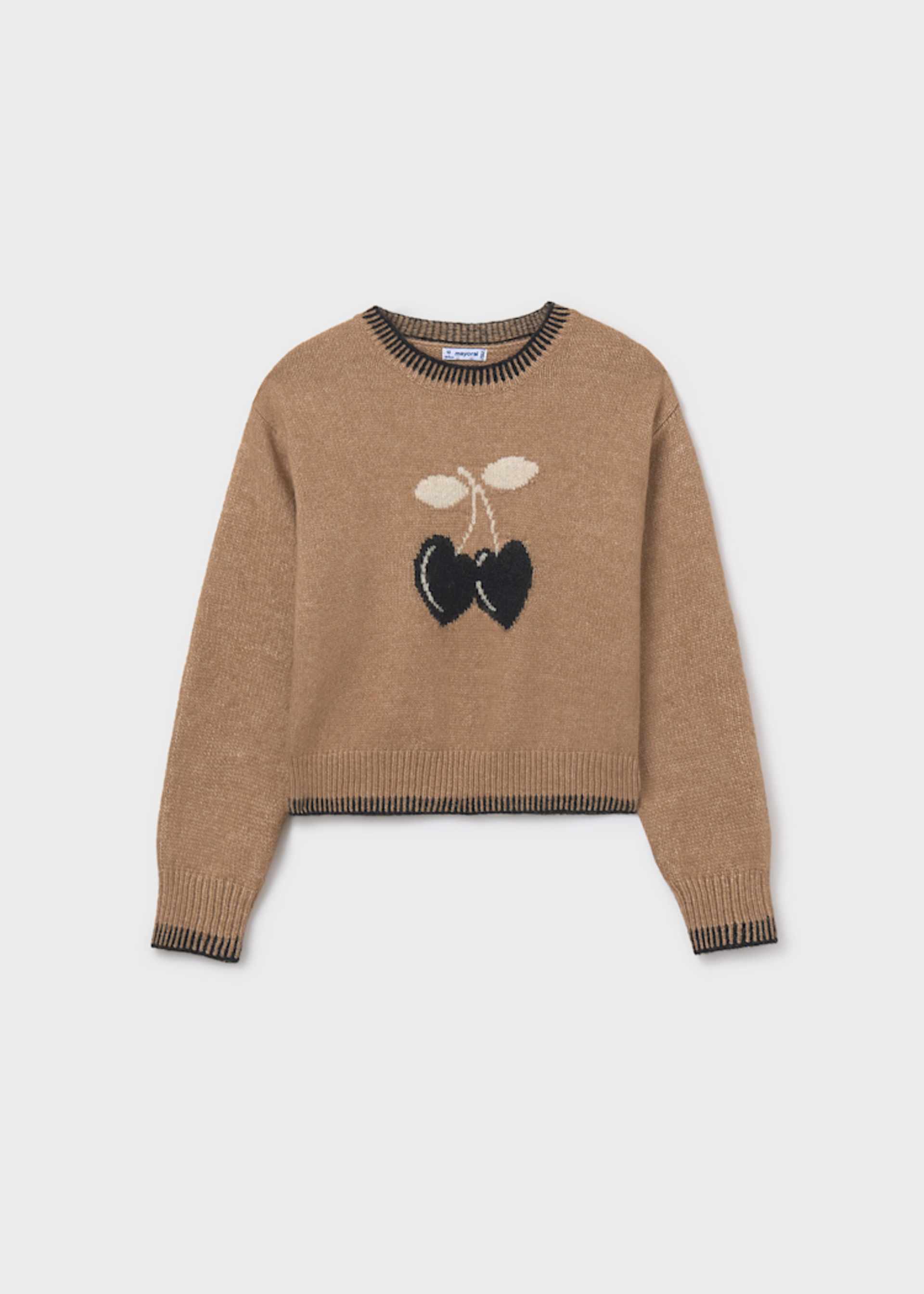 Girl Jacquard Knit Sweater