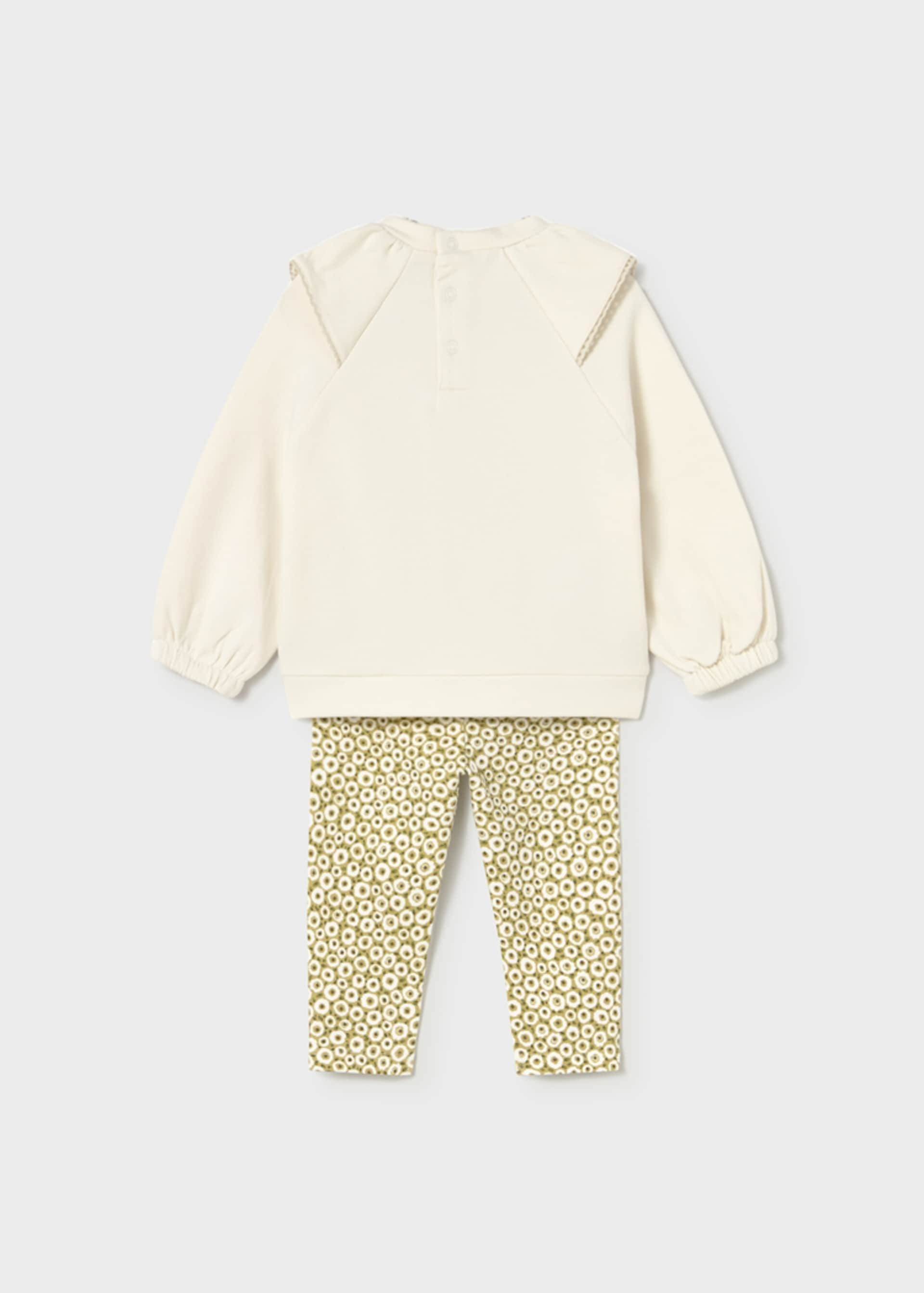 Set Leggings gemustert und Sweatshirt Baby