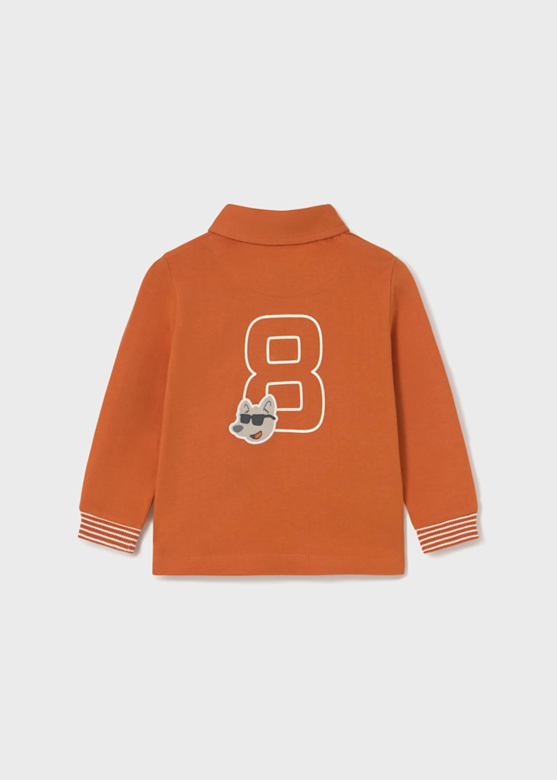 Polo uni avec détails bébé