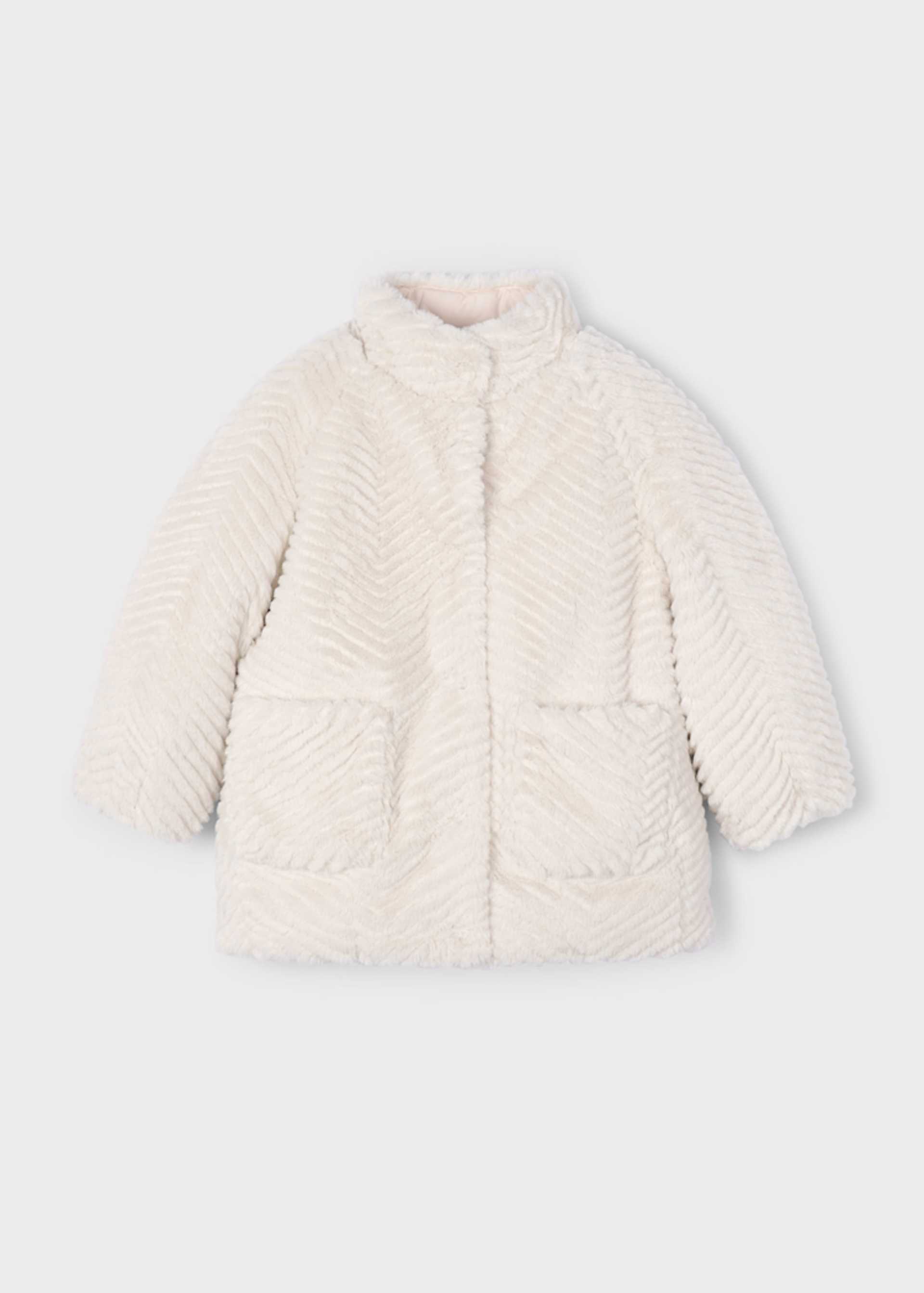 Manteau fourré fille