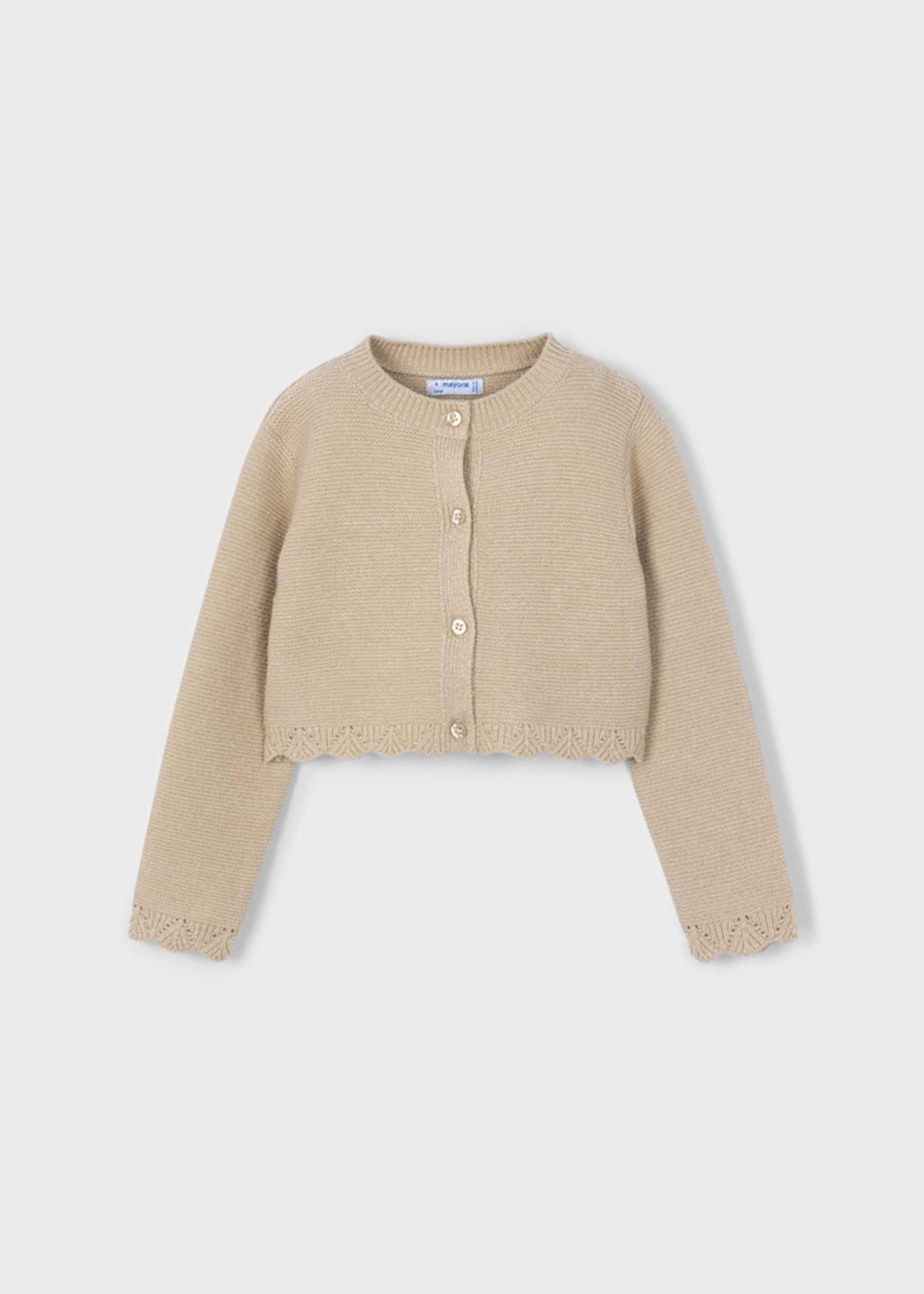 Cardigan tricot bambina