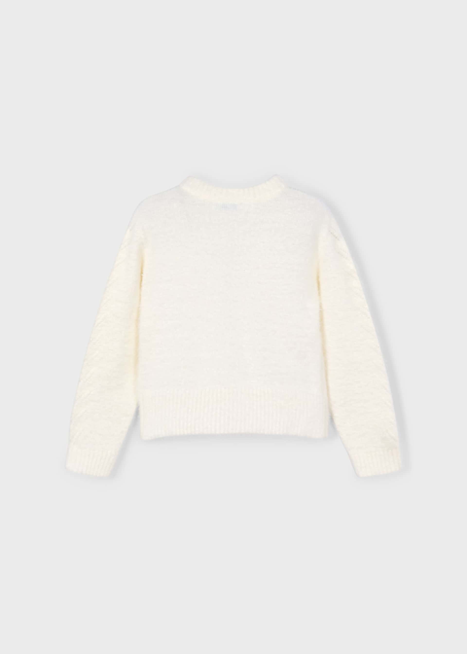 Girl Faux Fur Knit Sweater