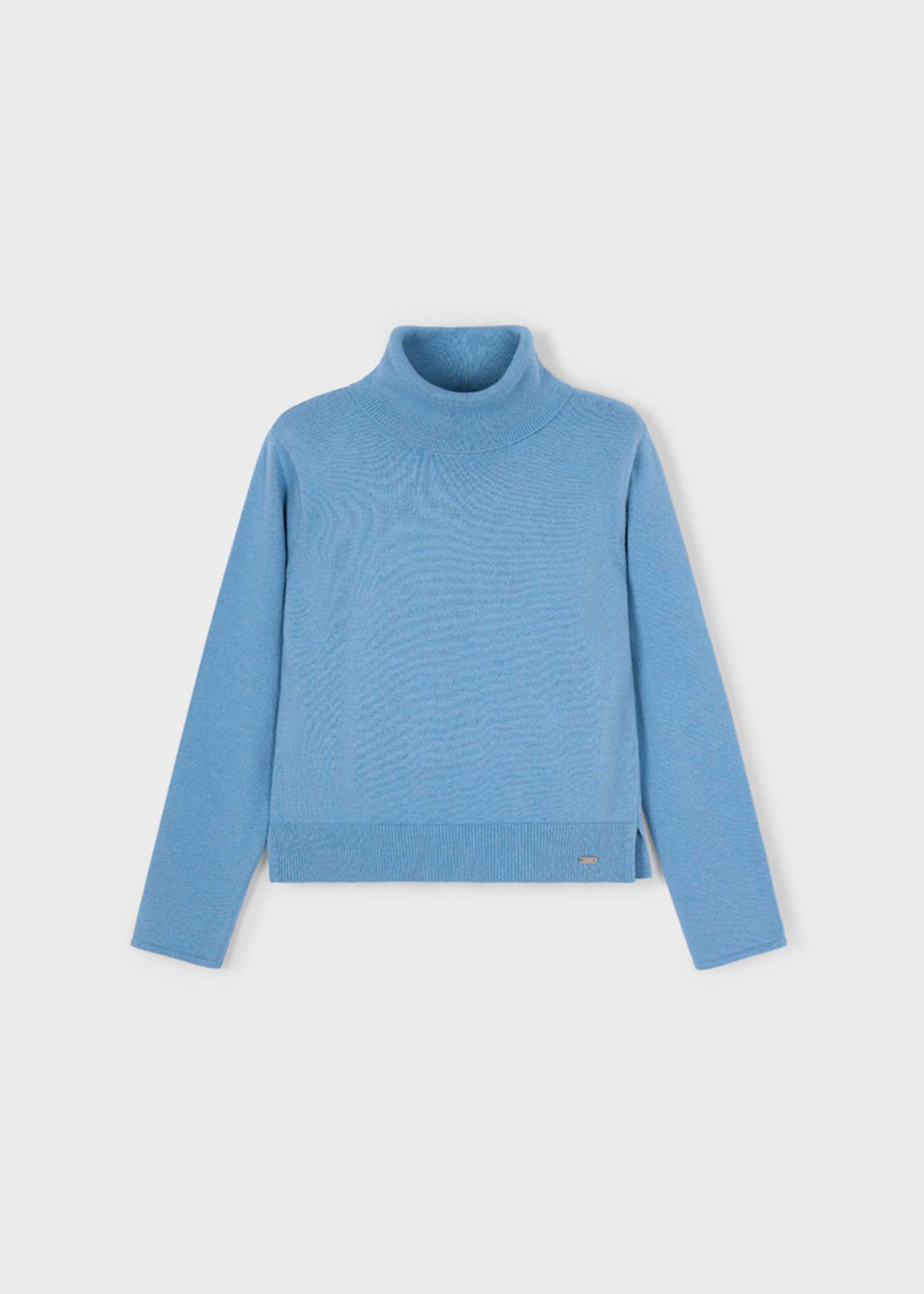 Blusa cuello alto básico niña