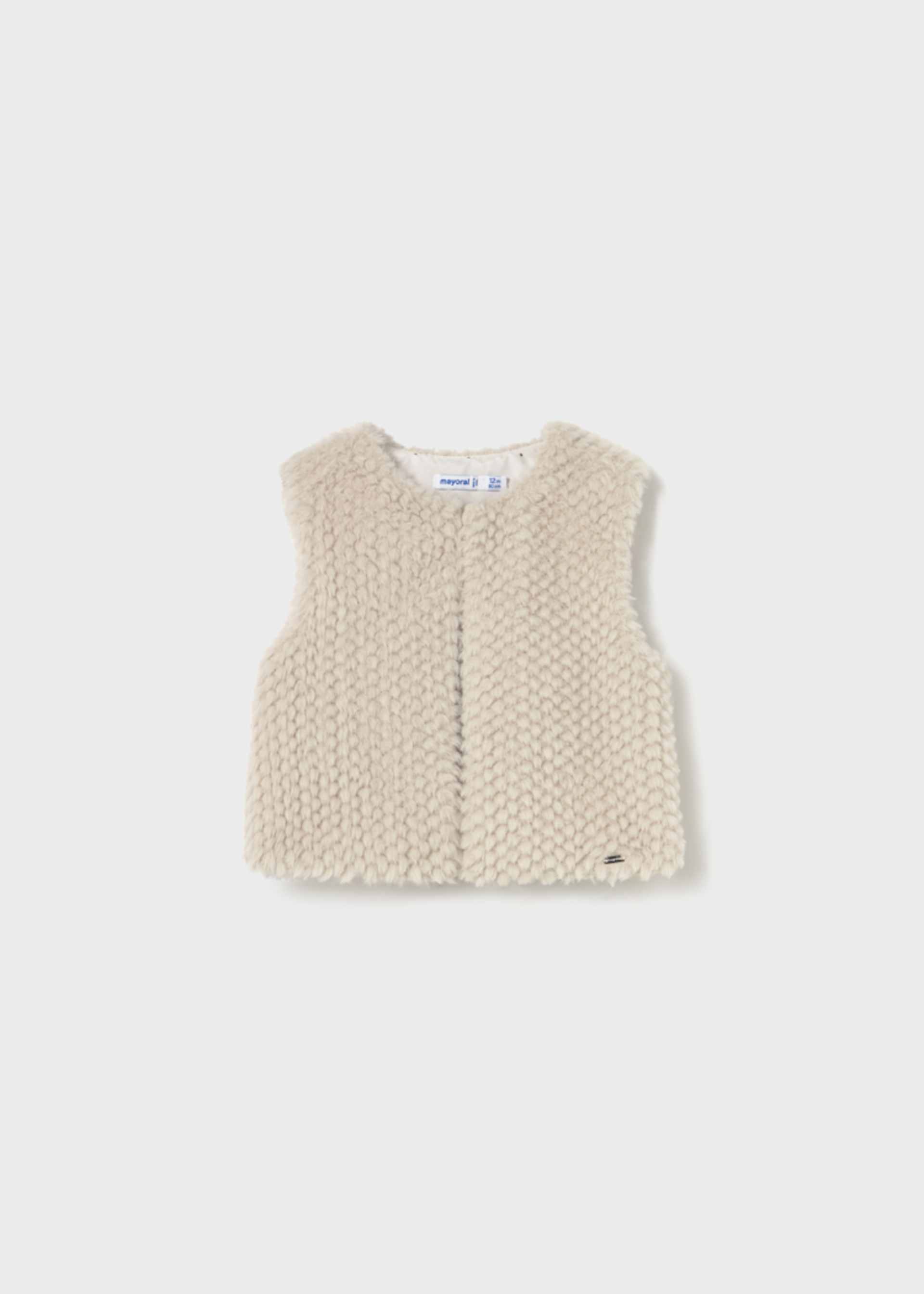 Gilet en fourrure bébé