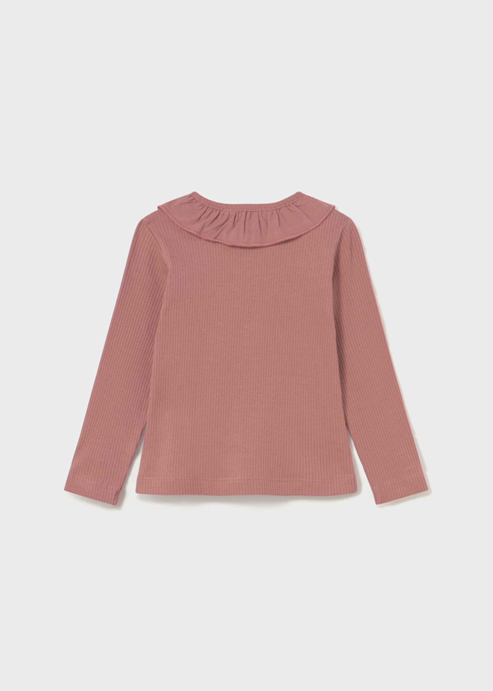 Poloshirt gerippt Rüschenkragen Baby