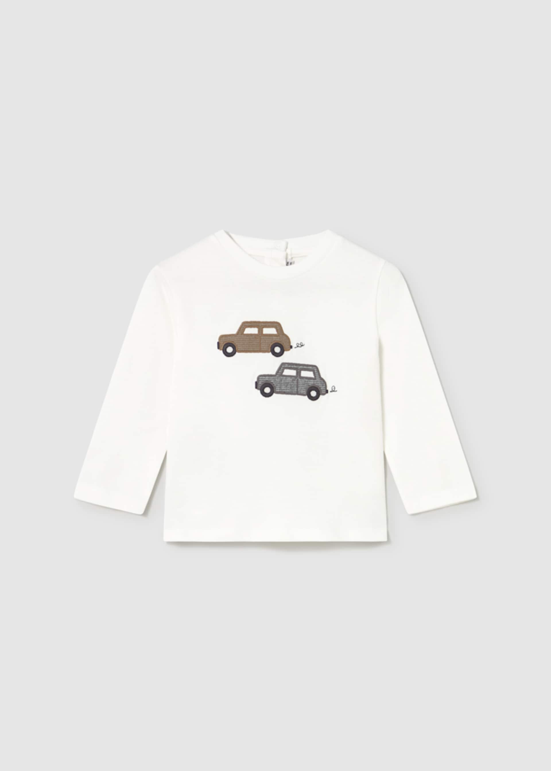Camiseta coche bordado bebé
