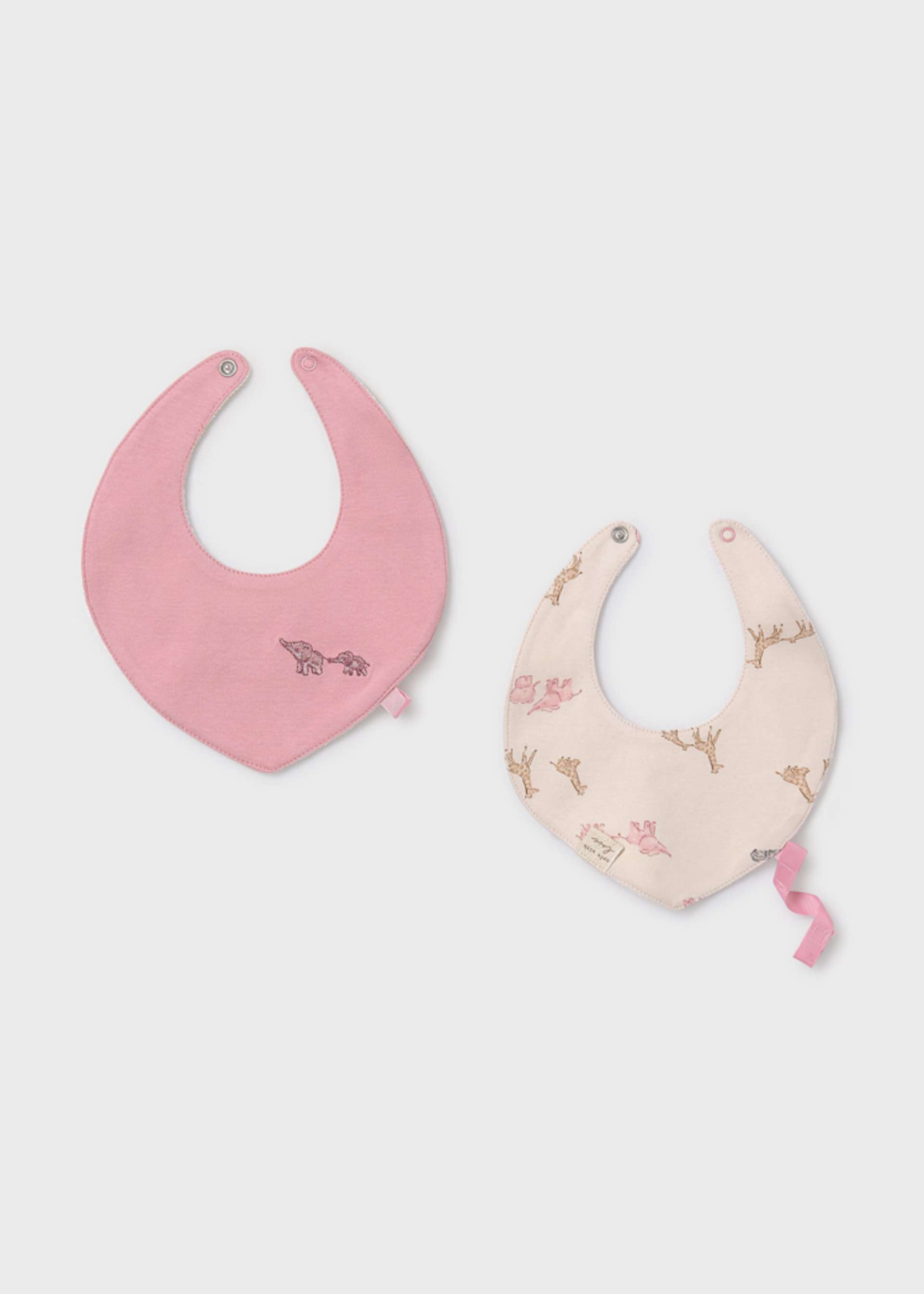 Set 2 bavaglini impermeabili neonato