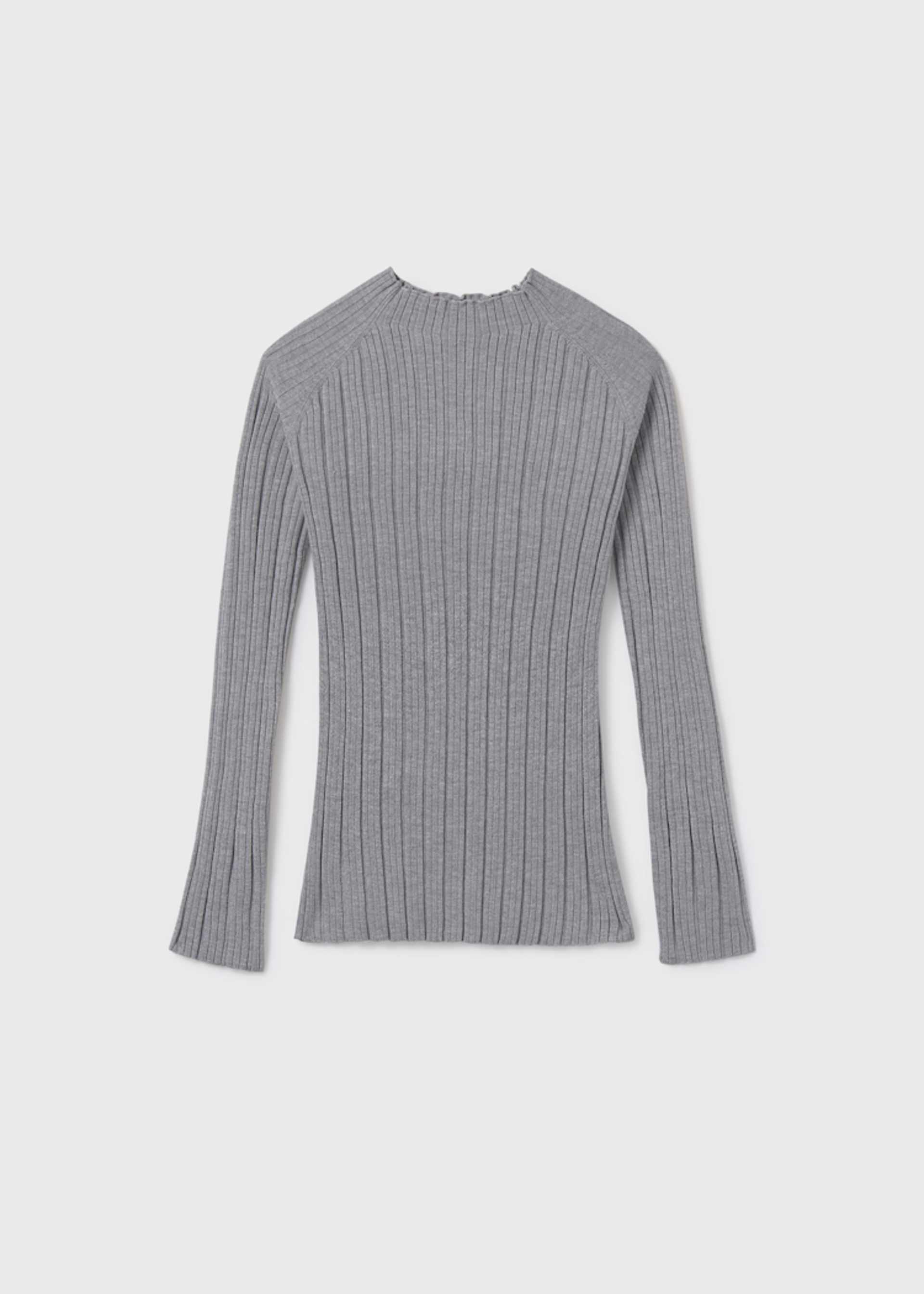 Girls semi sheer knitted jumper