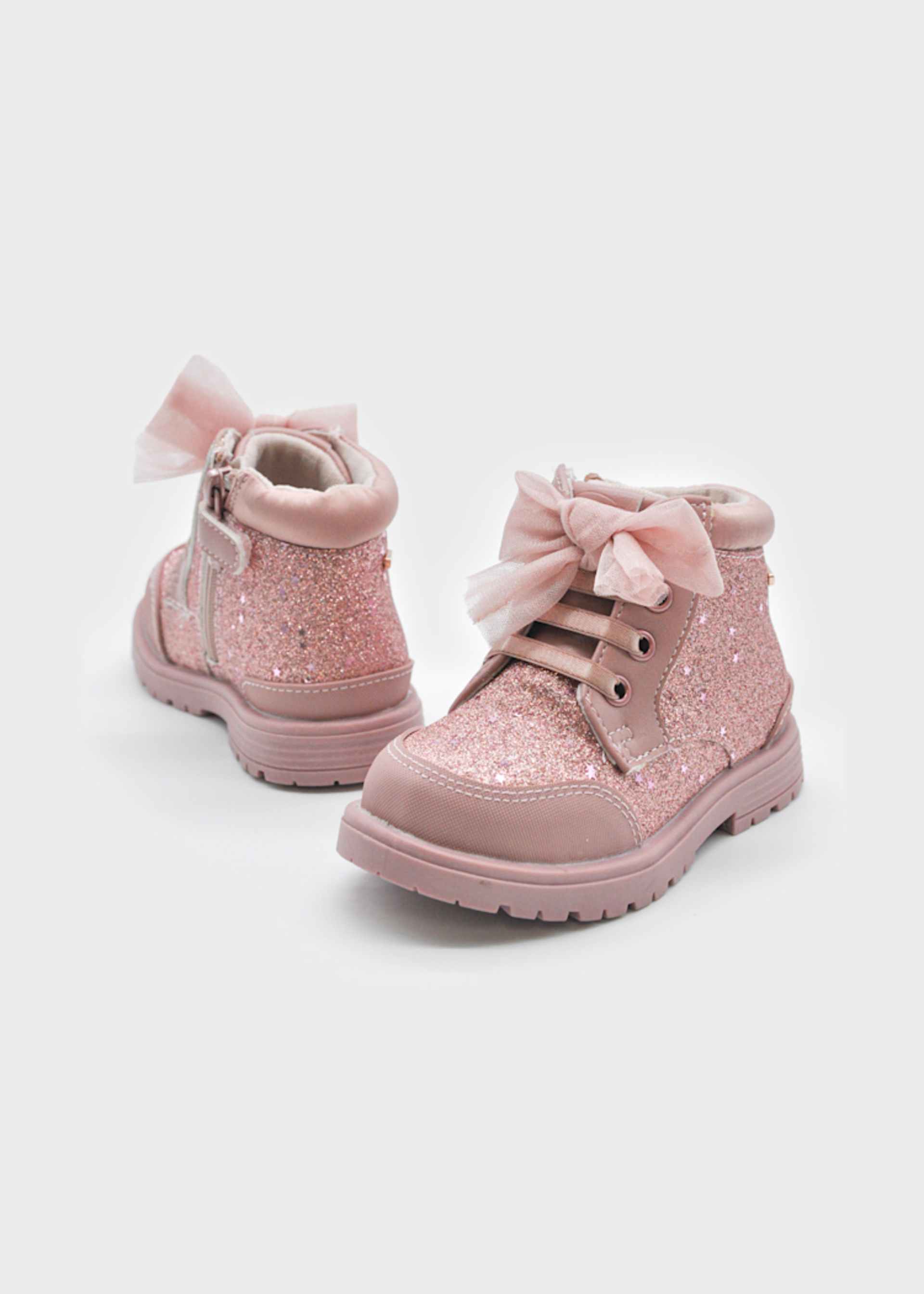 Baby Glitter Biker Boots