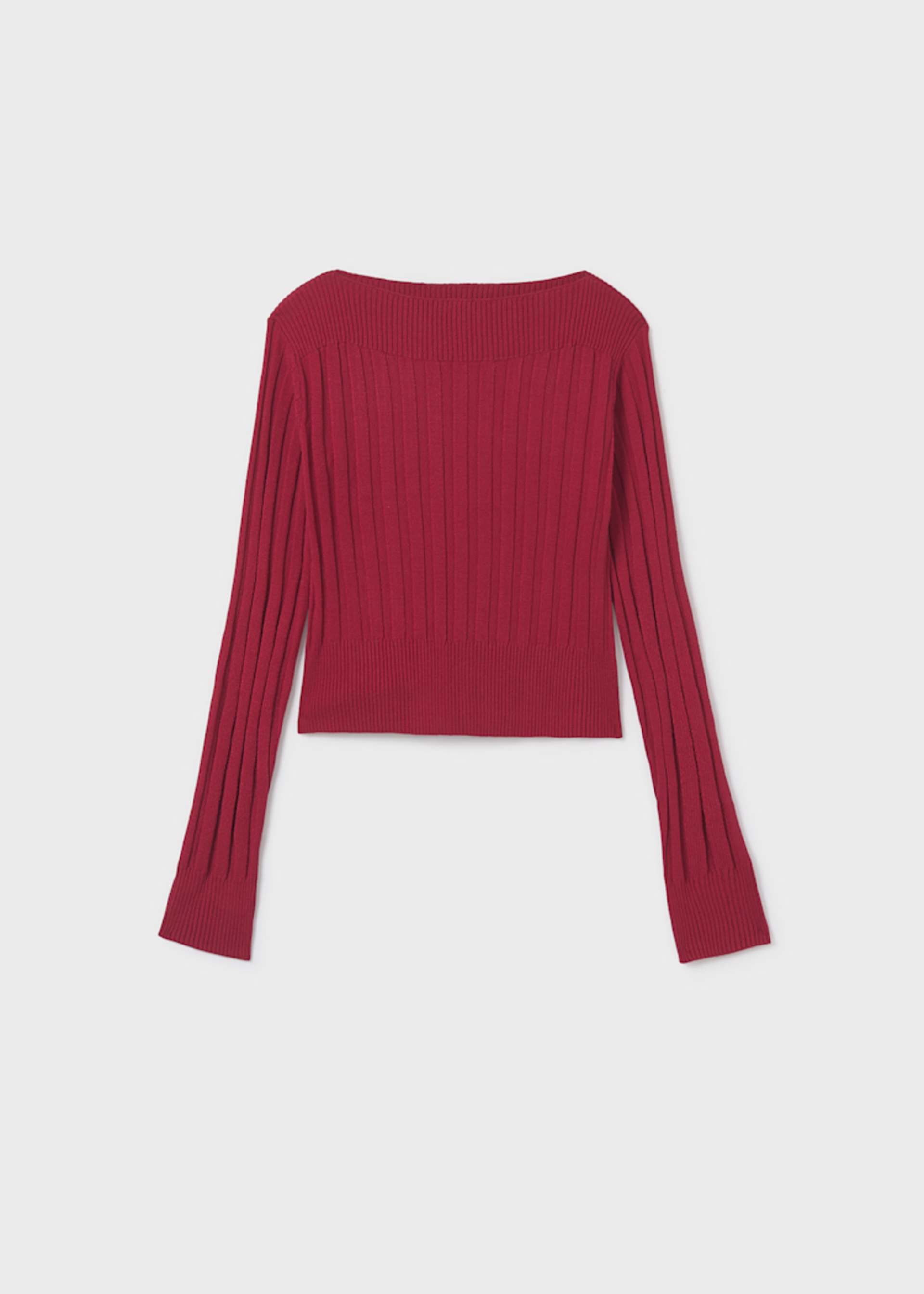 Girl Rib Knit Sweater