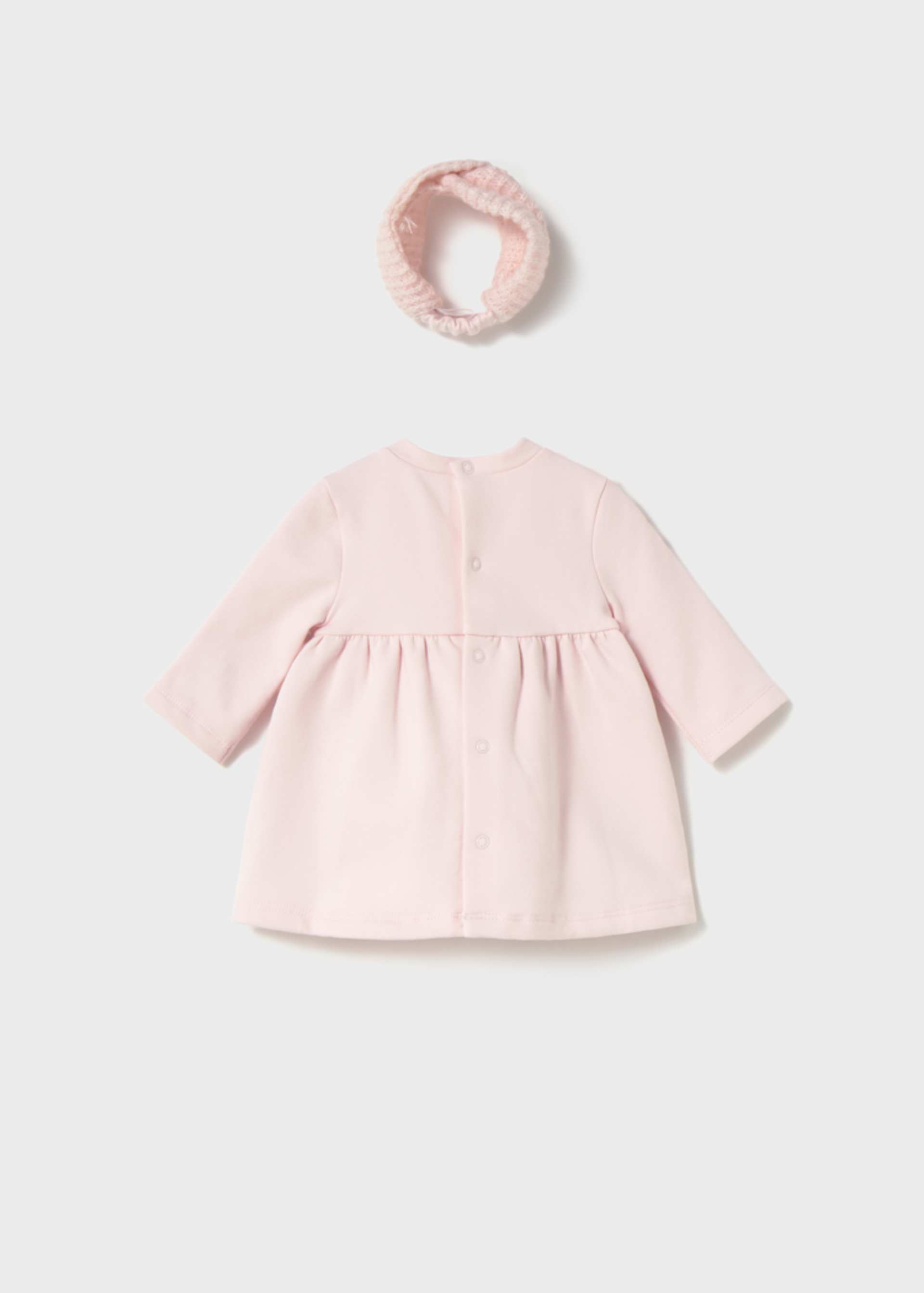 Robe en fourrure avec serre-tête nouveau-né