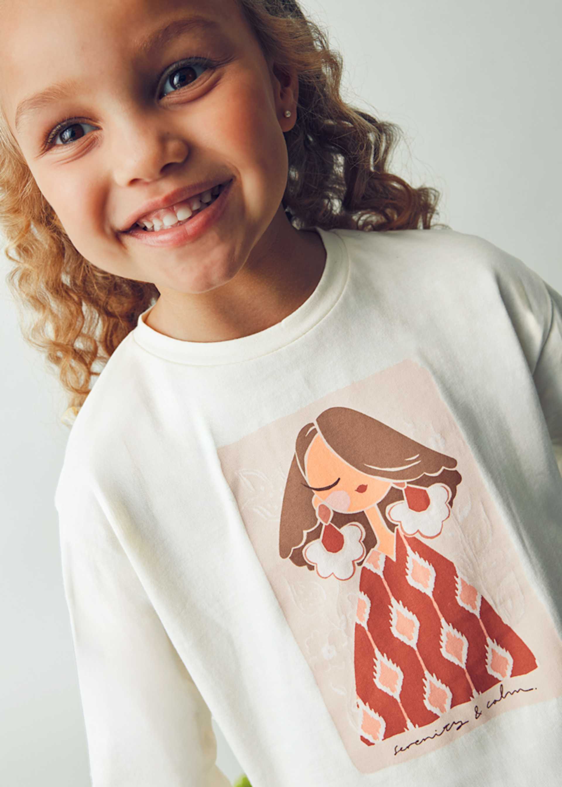 Camiseta con coletero niña Camiseta con coletero niña