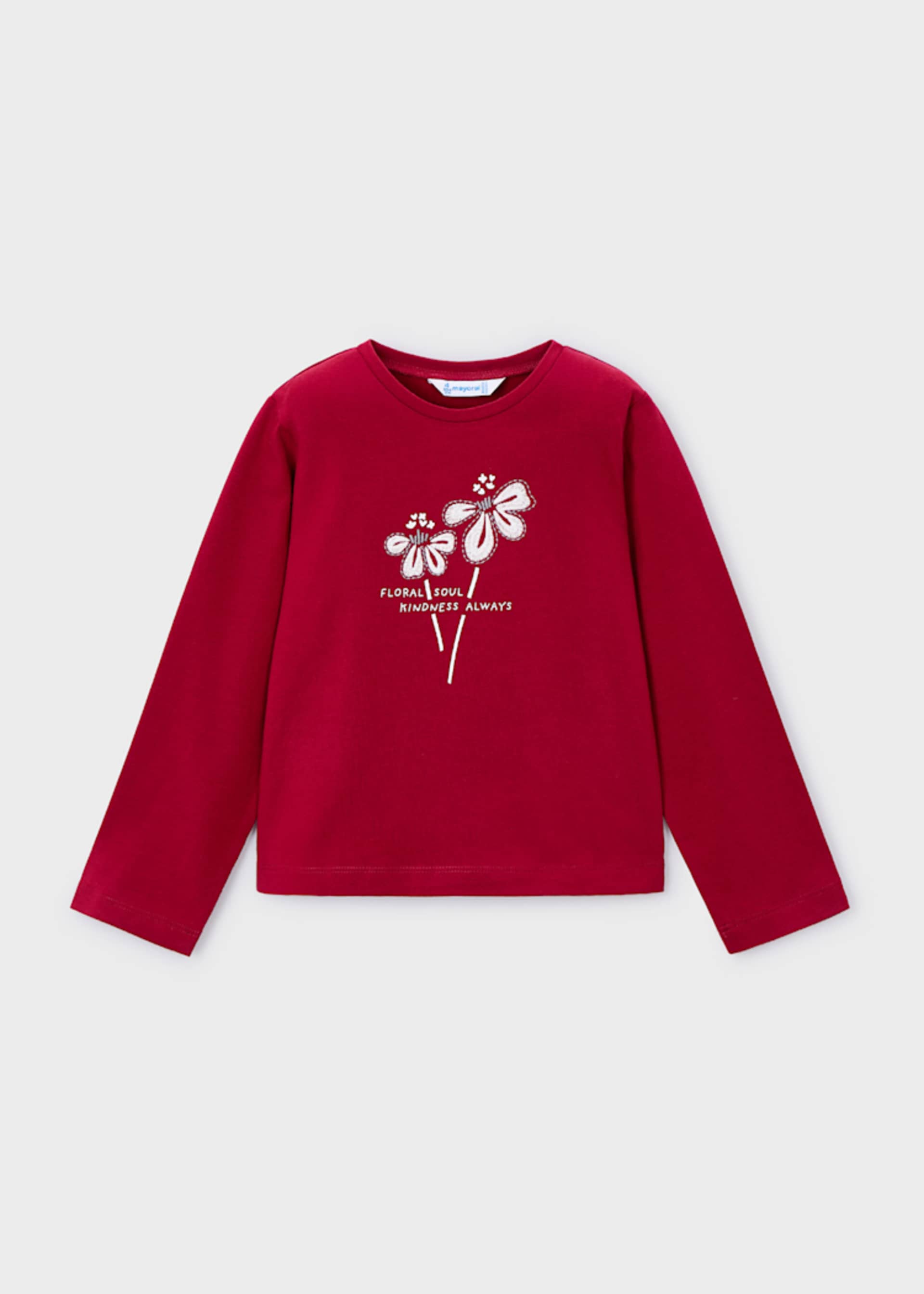 T-shirt basique fleur fille