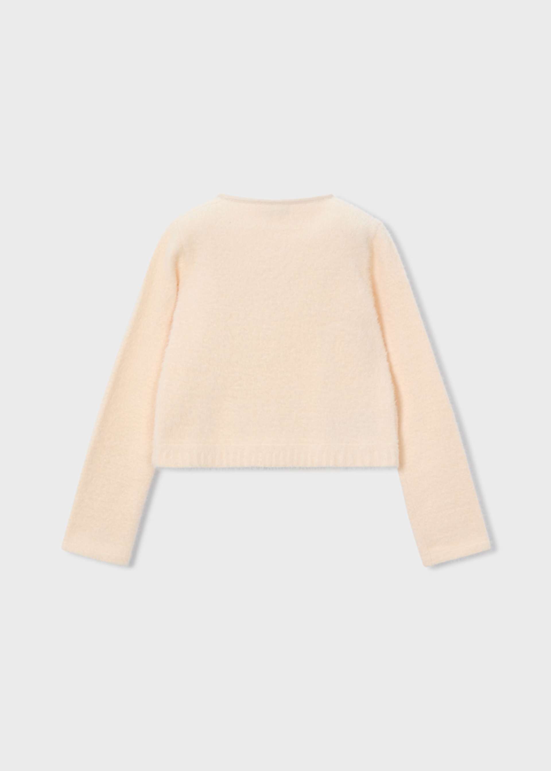 Cardigan en tricot fourré fille