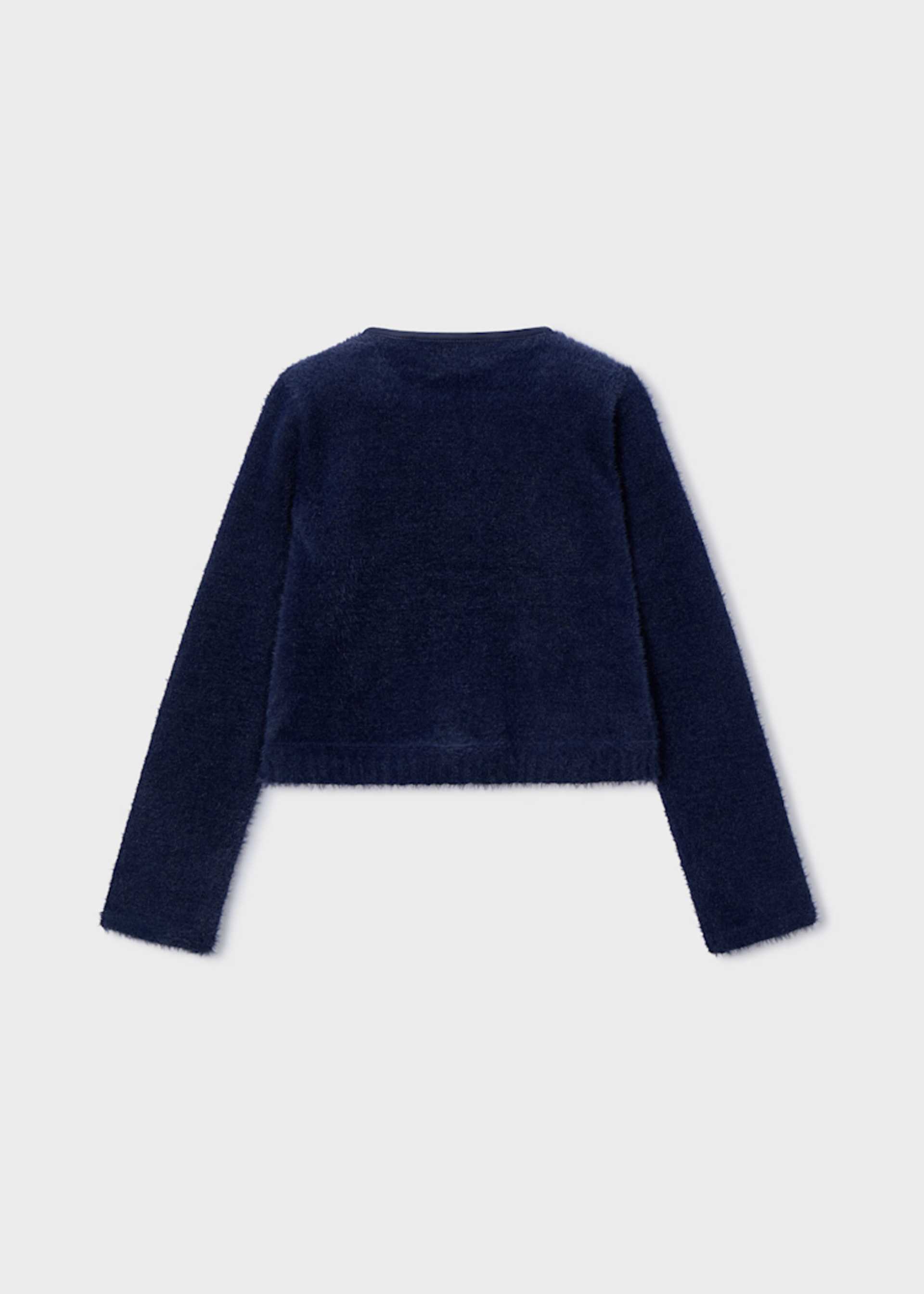Cardigan in maglia pellicciotto bambina