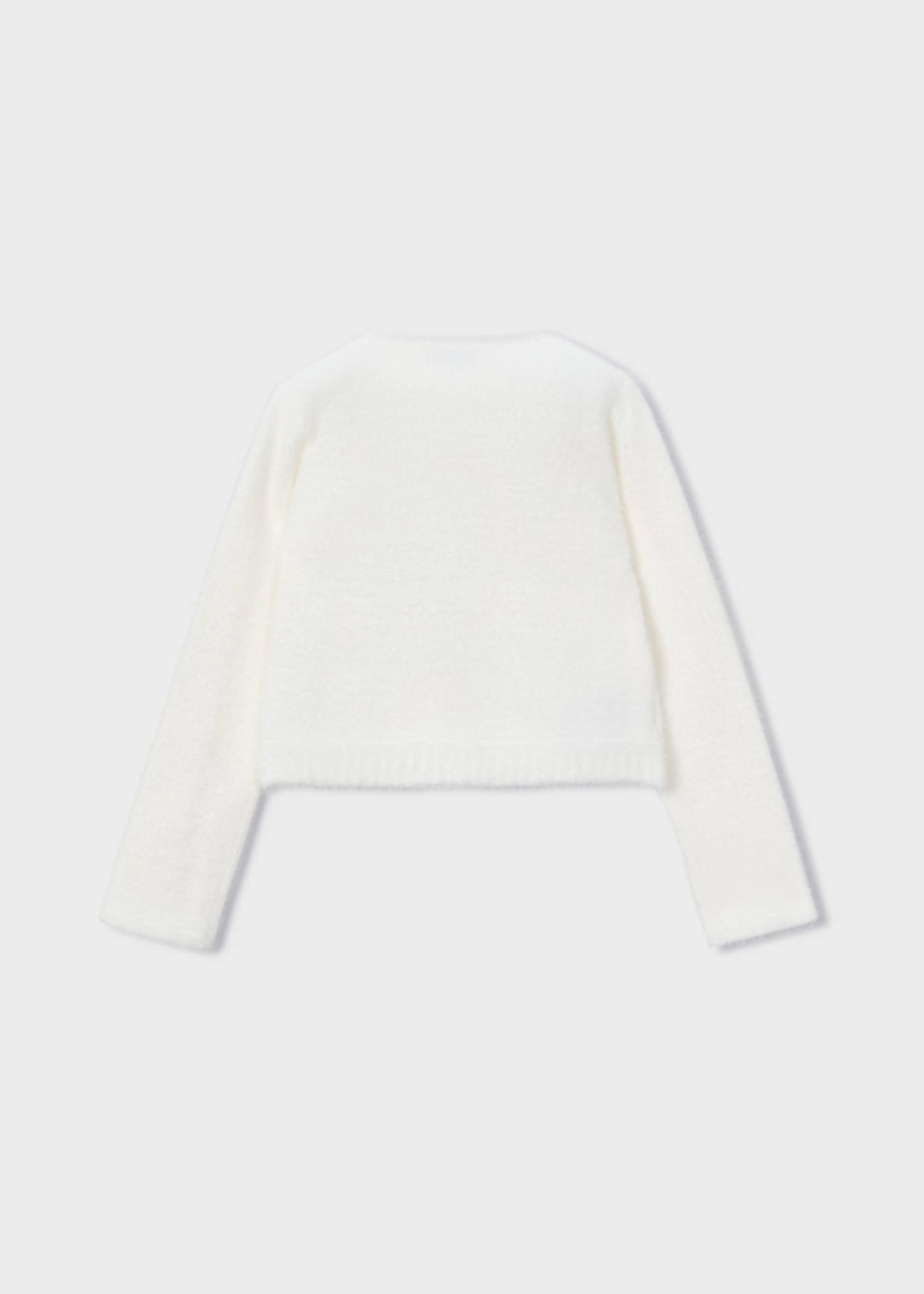 Cardigan en tricot fourré fille