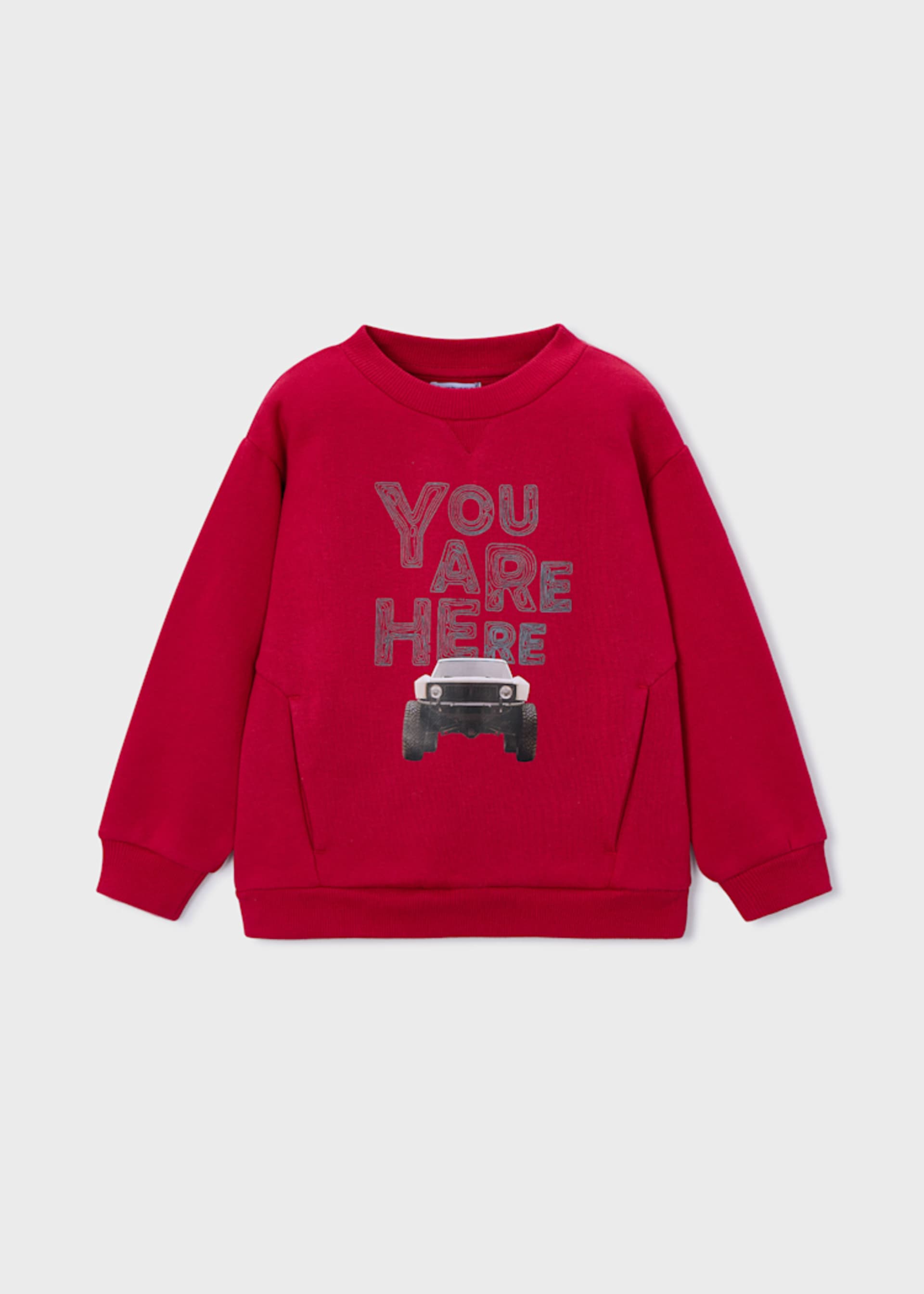 Sweatshirt Auto Jungen