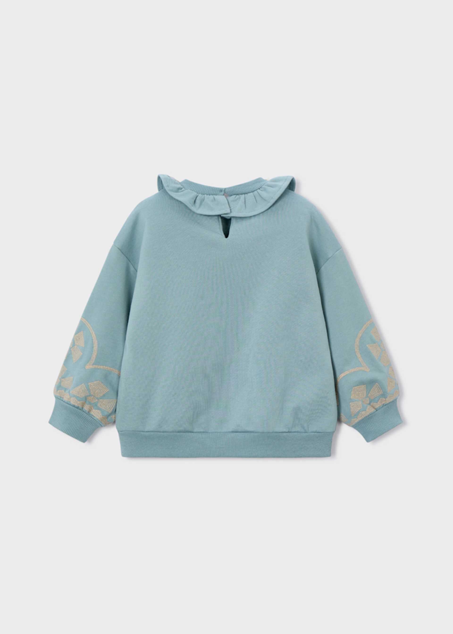 Sweatshirt Rüschenkragen Mädchen