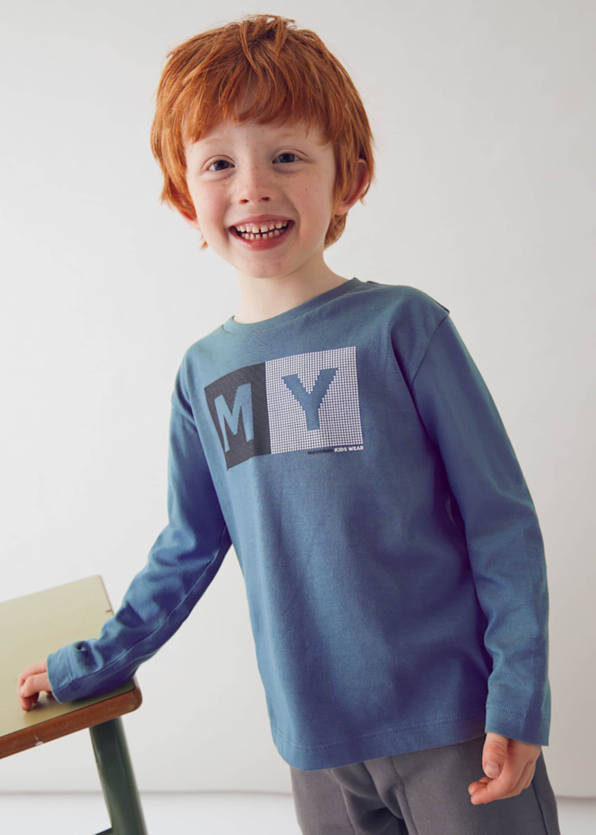 Shirt Buchstaben baisc Jungen