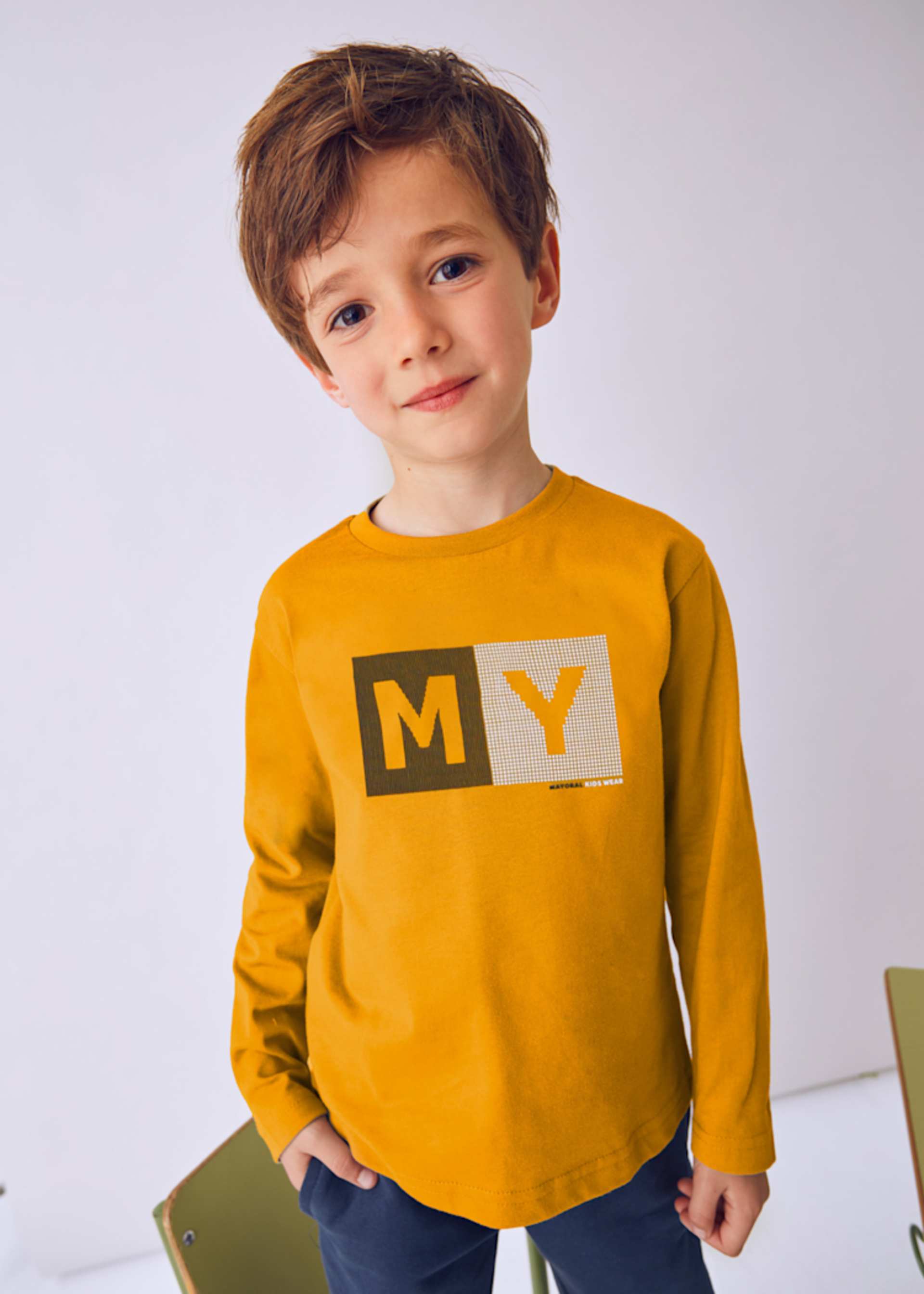 Camiseta letras básica niño Camiseta letras básica niño