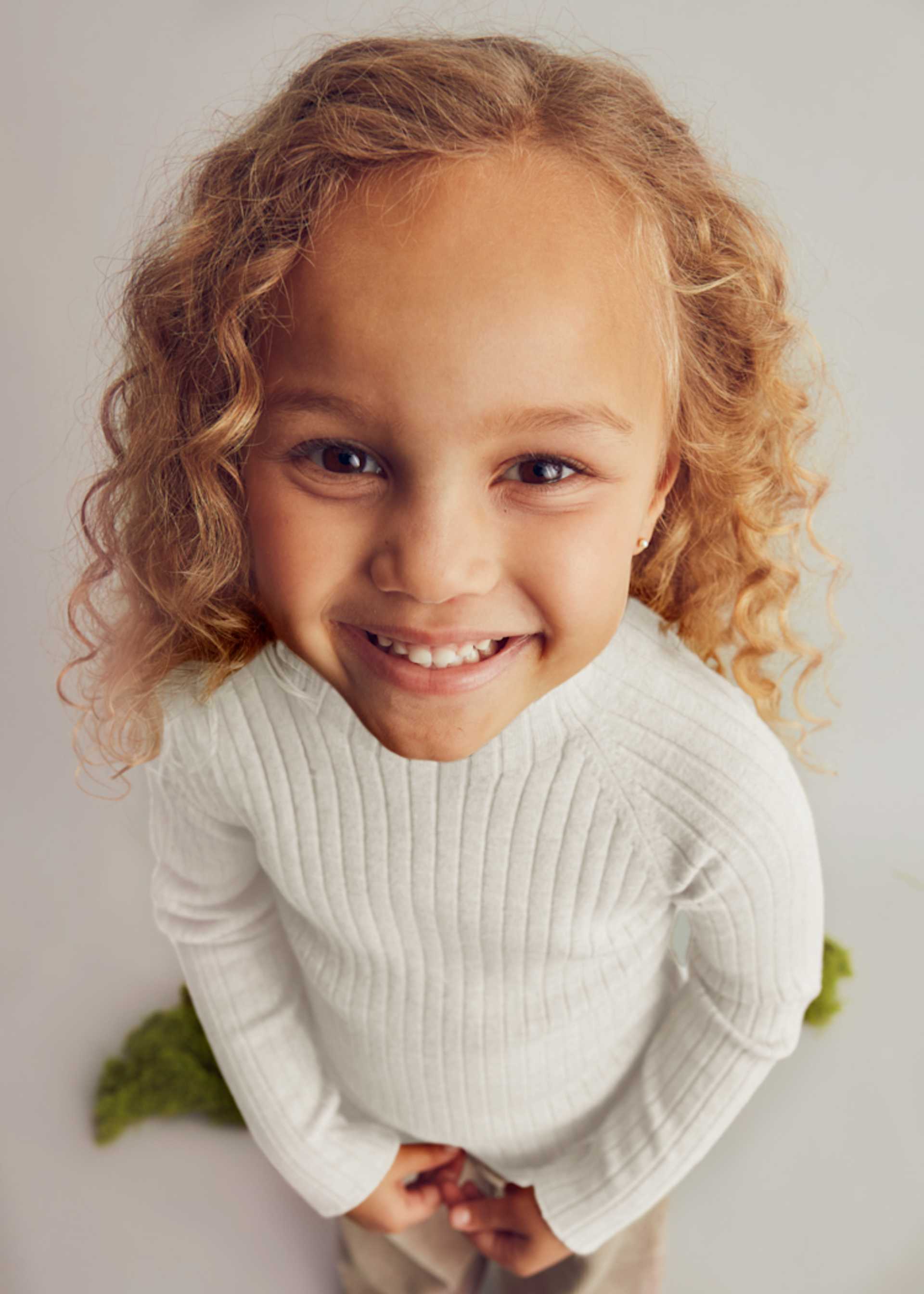 Girl Mock Neck Knit Sweater