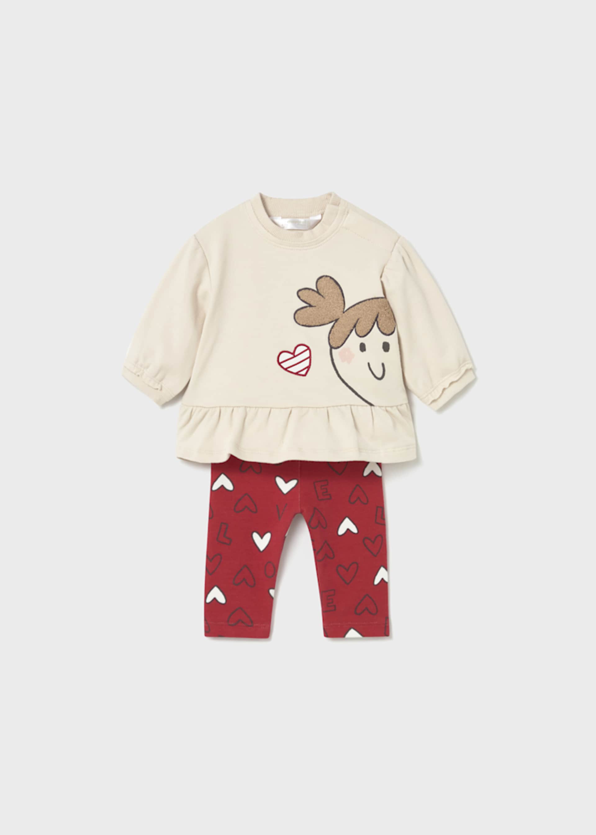 Conjunto leggings 4 peças recém nascida