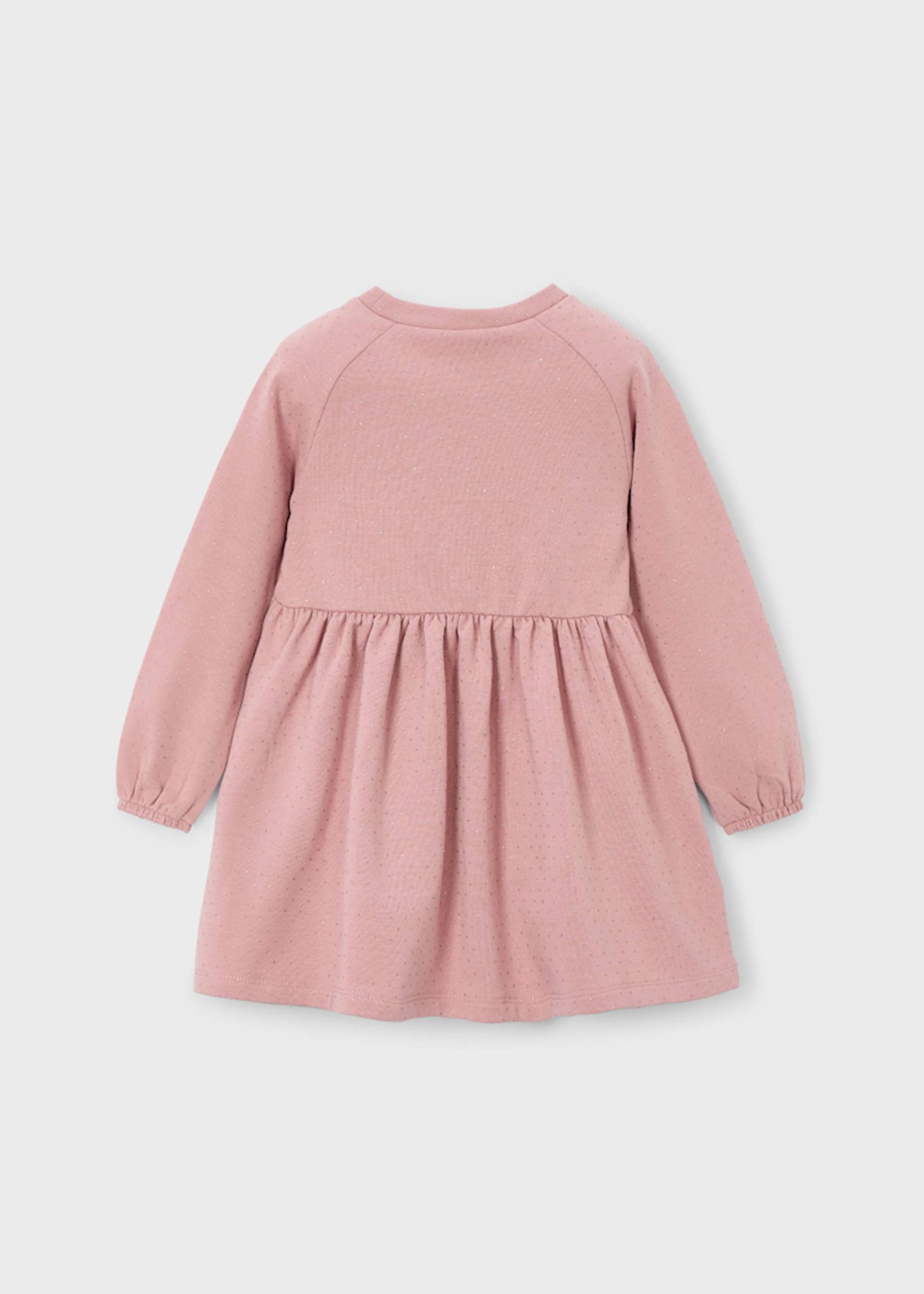 Girls fleece dress with bag