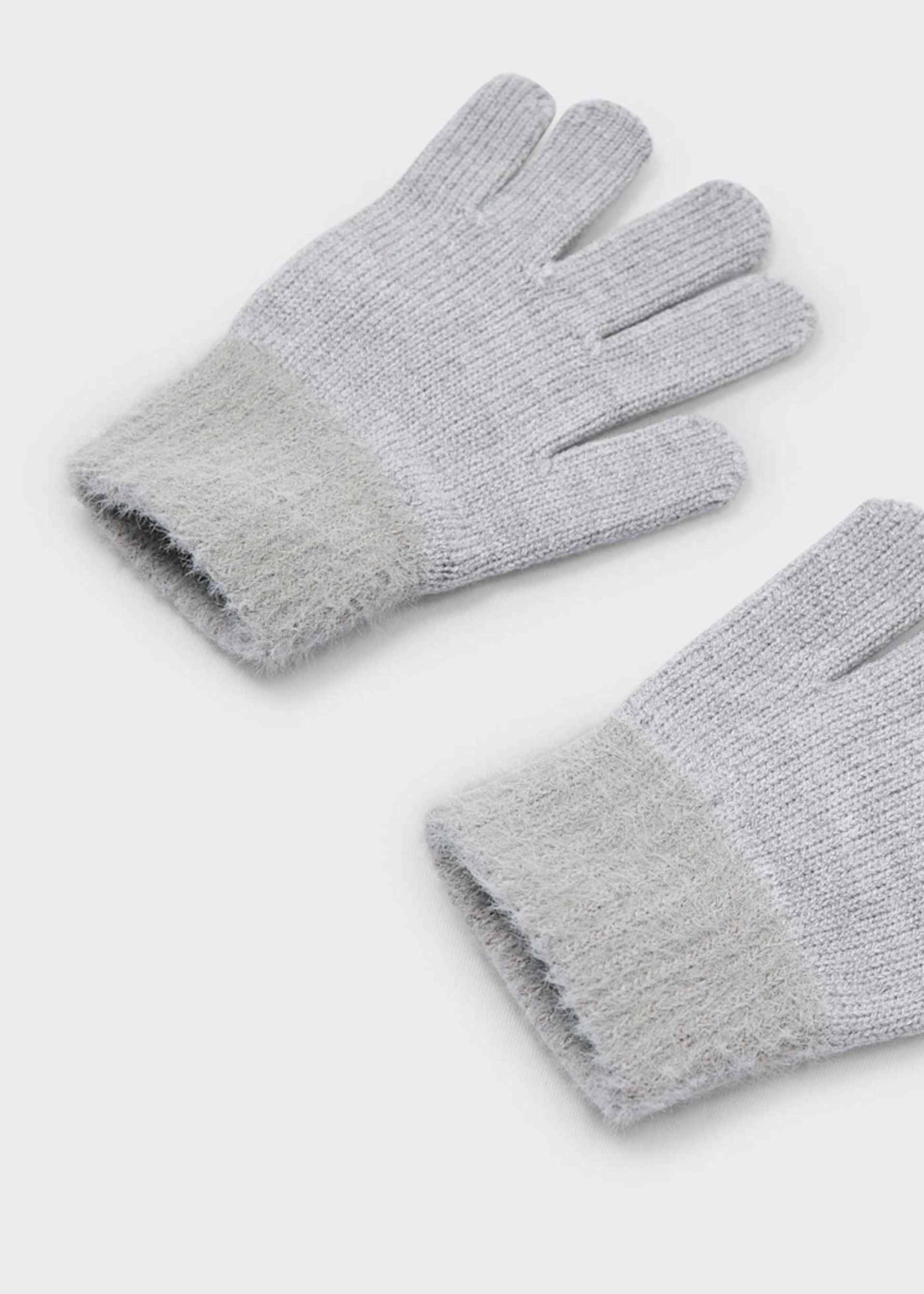 Girl Faux Fur Knit Gloves