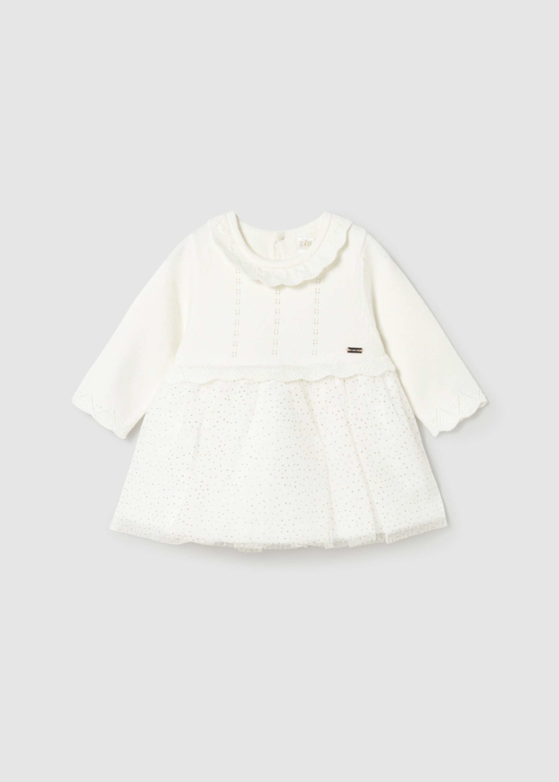 Newborn knit and tulle dress