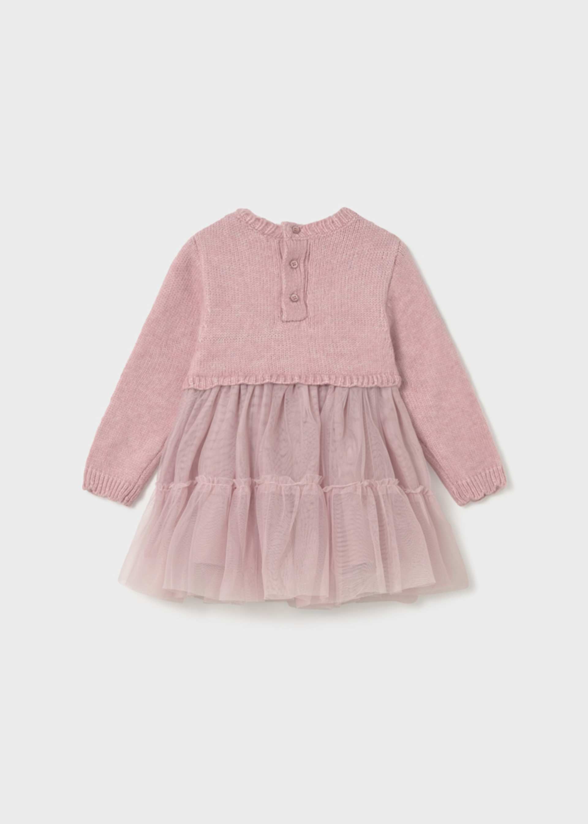 Rochie combinata tricot bebe Rochie combinata tricot bebe