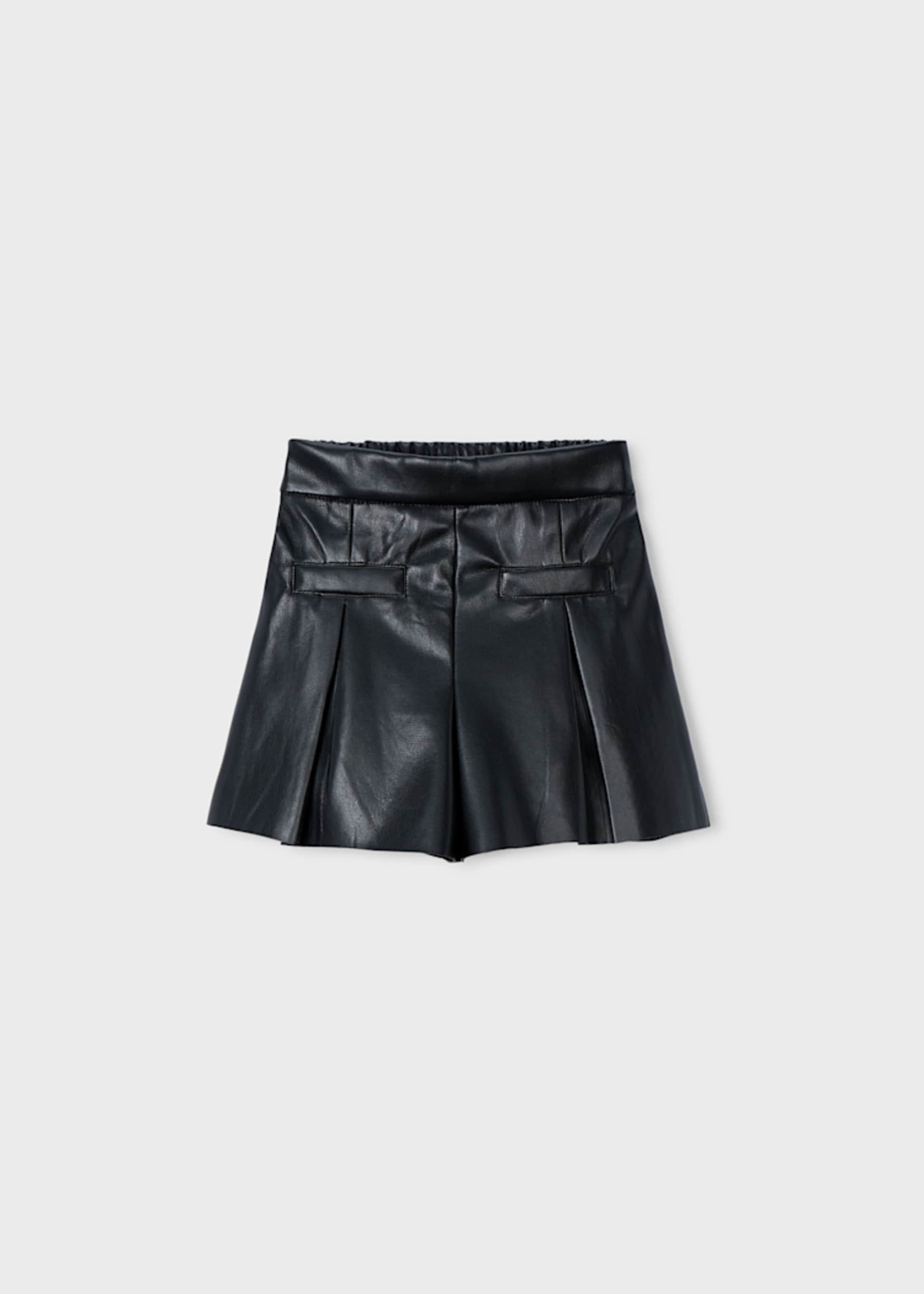 Girl Leatherette Shorts