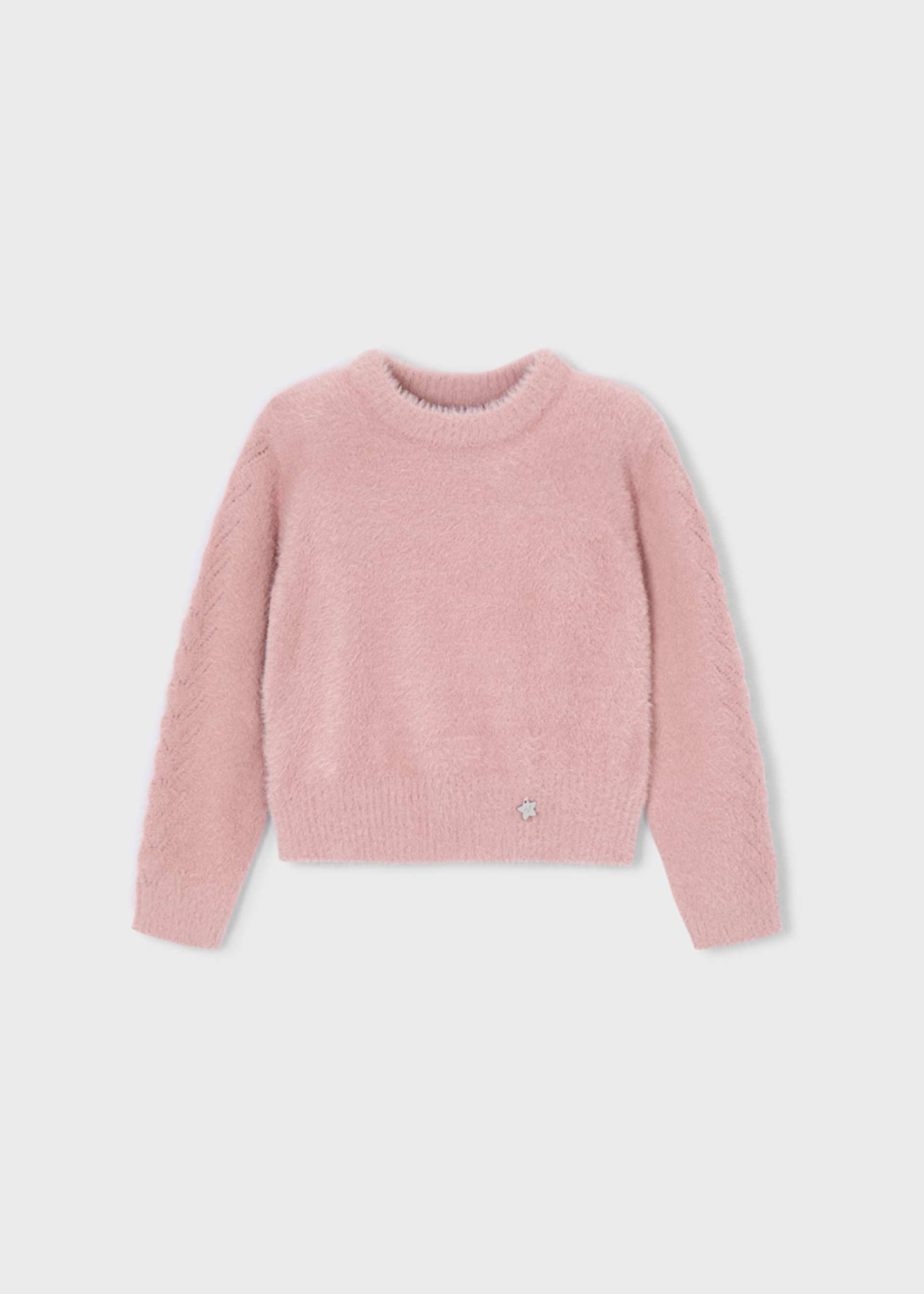 Maglione pellicciotto bambina