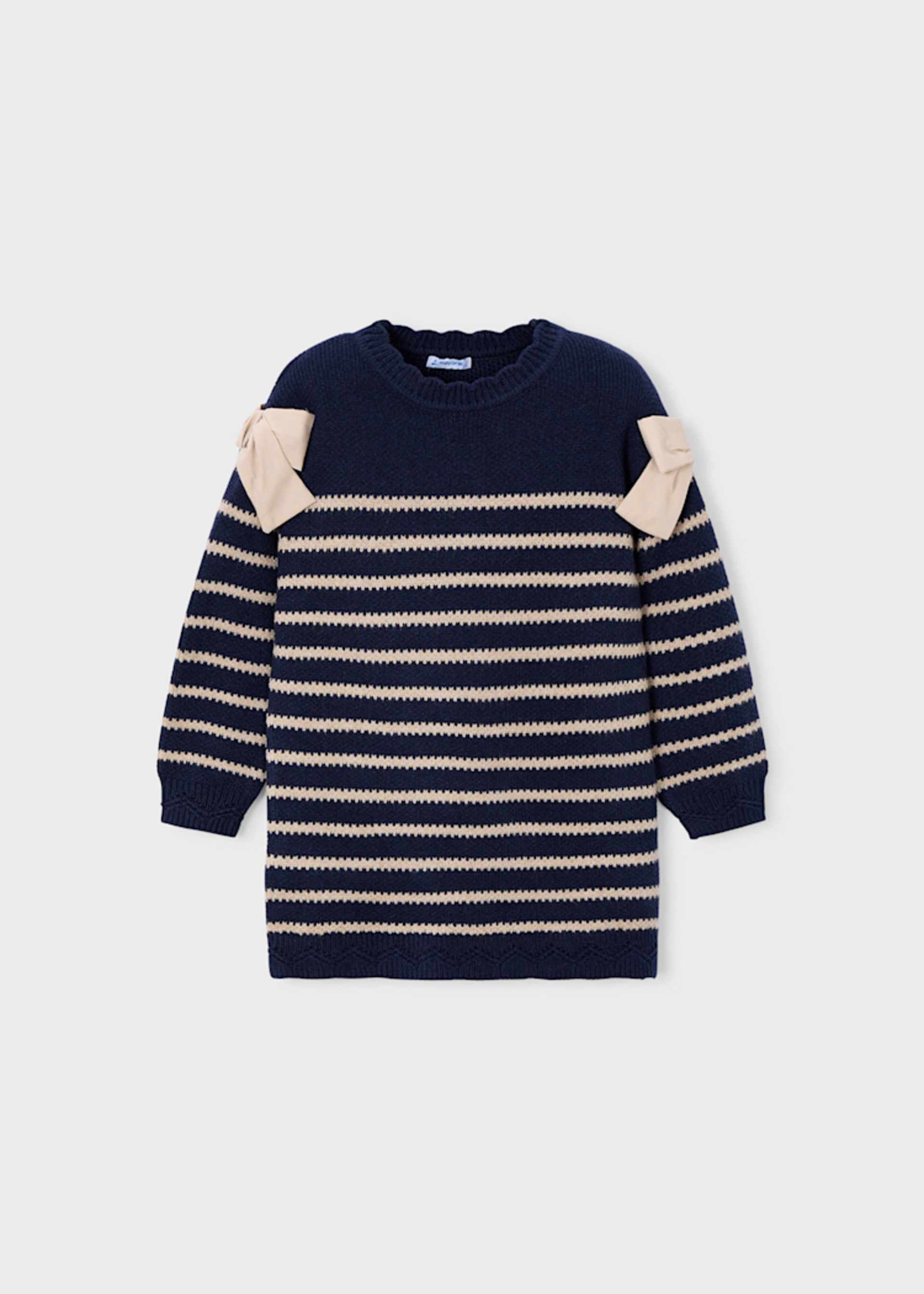 Girls striped bow dress