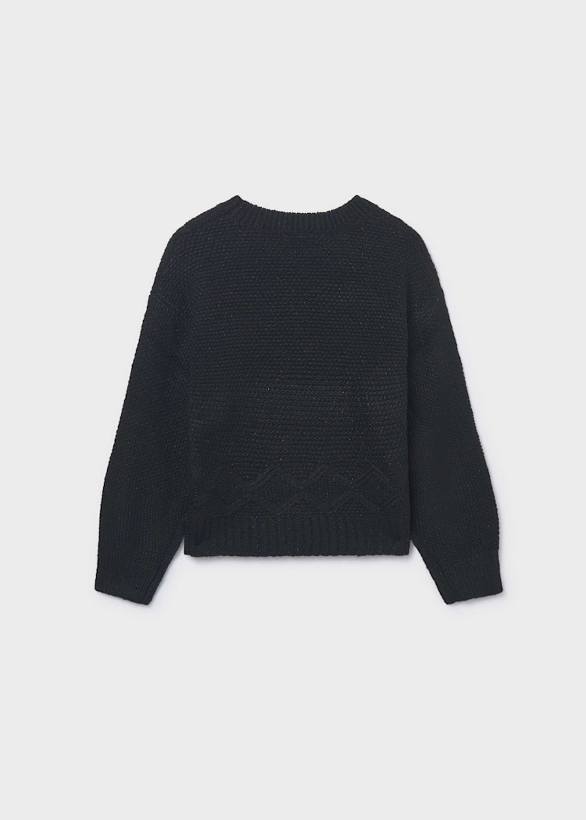 Girl Metallic Knit Sweater