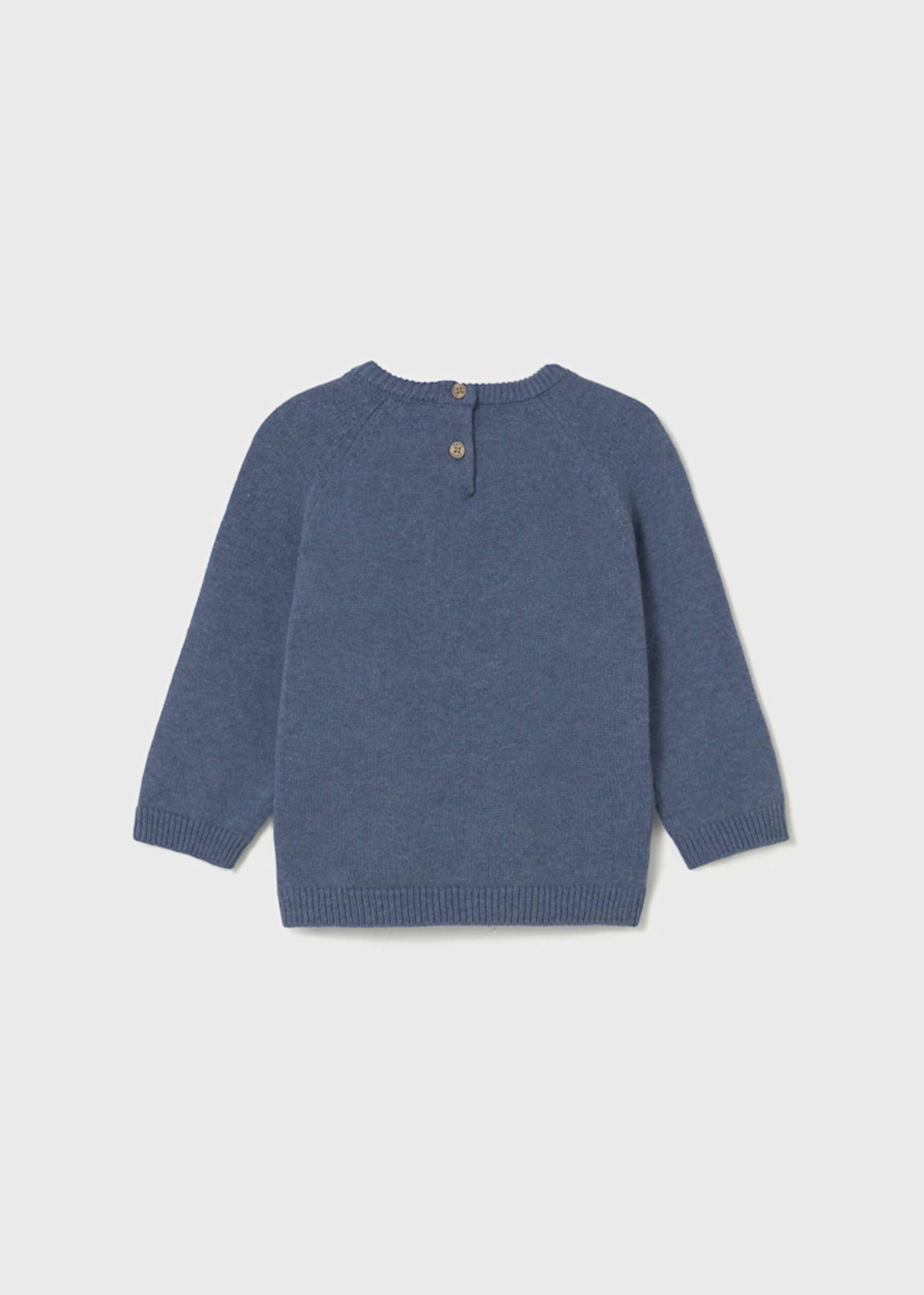 Suéter intarsia animal unisex bebé