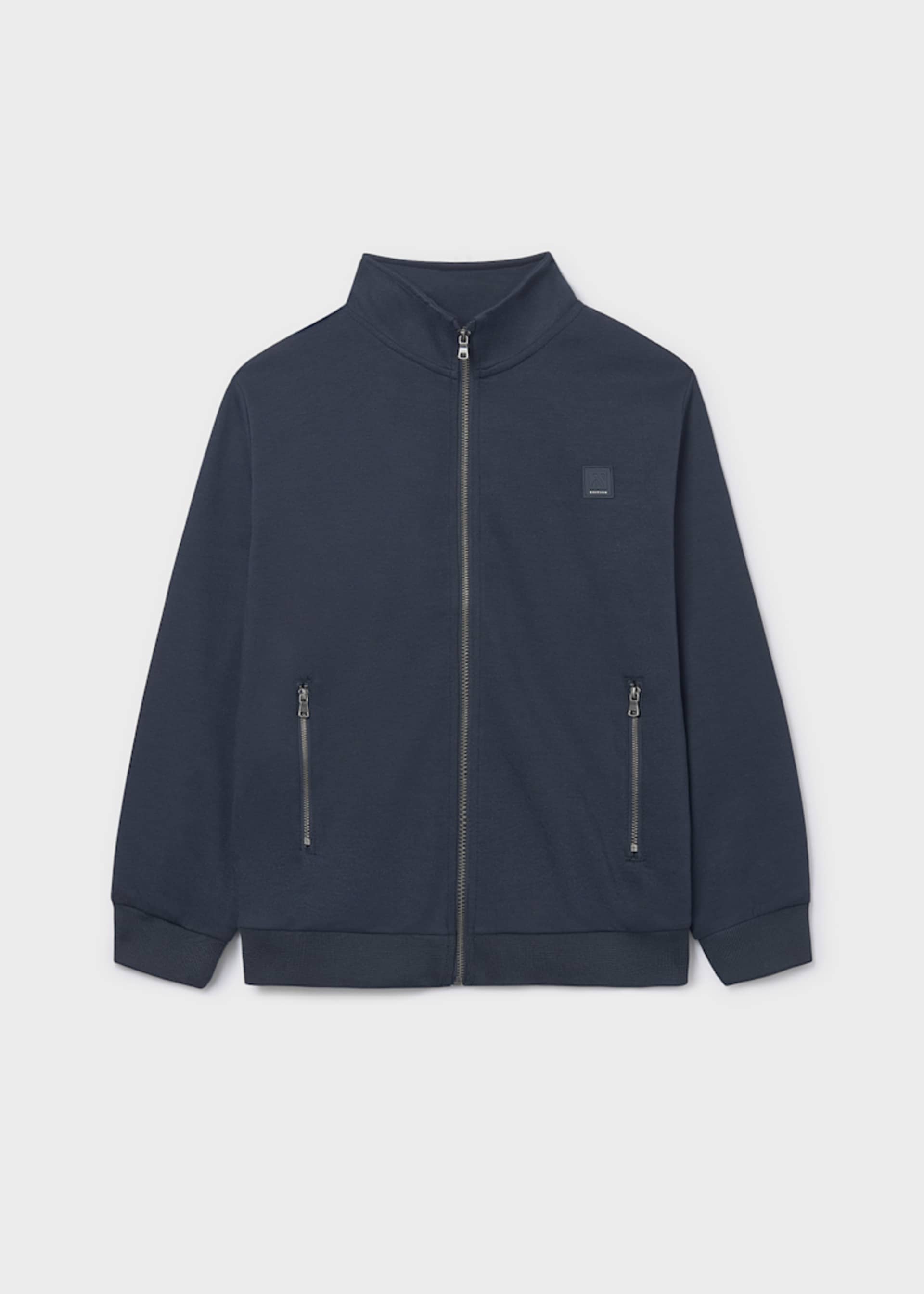 Boys knitted zip-up jumper