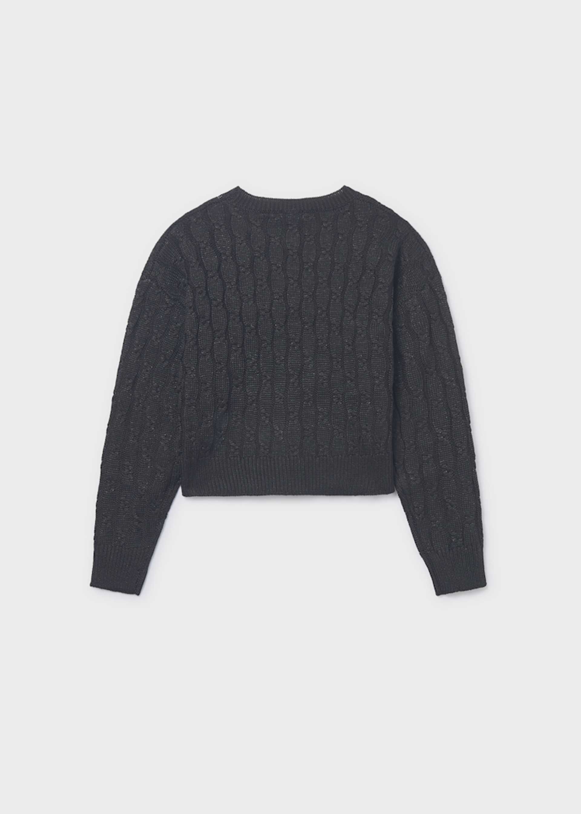 Girls braided knit jumper