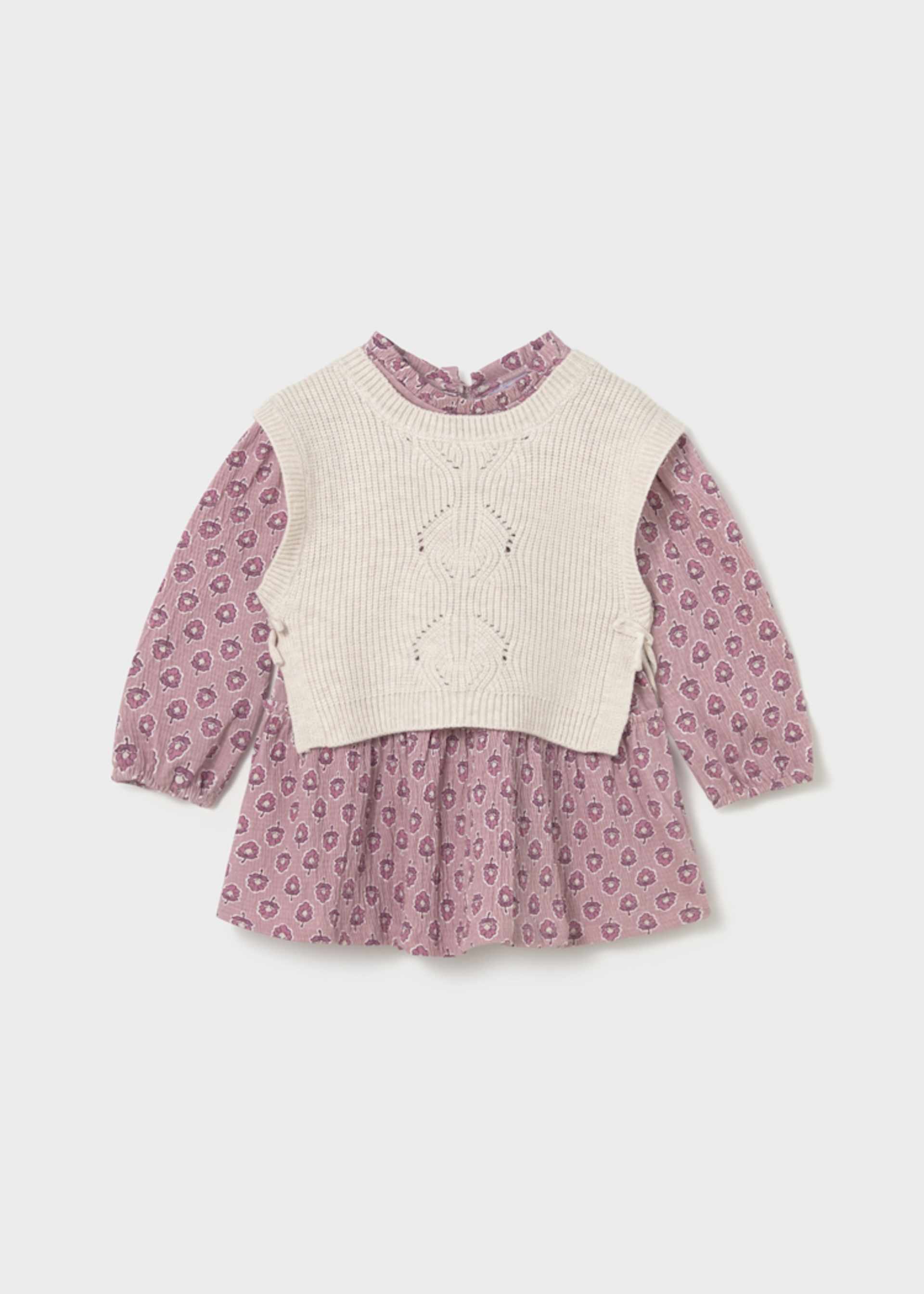 Vestito con gilet neonata Vestito con gilet neonata