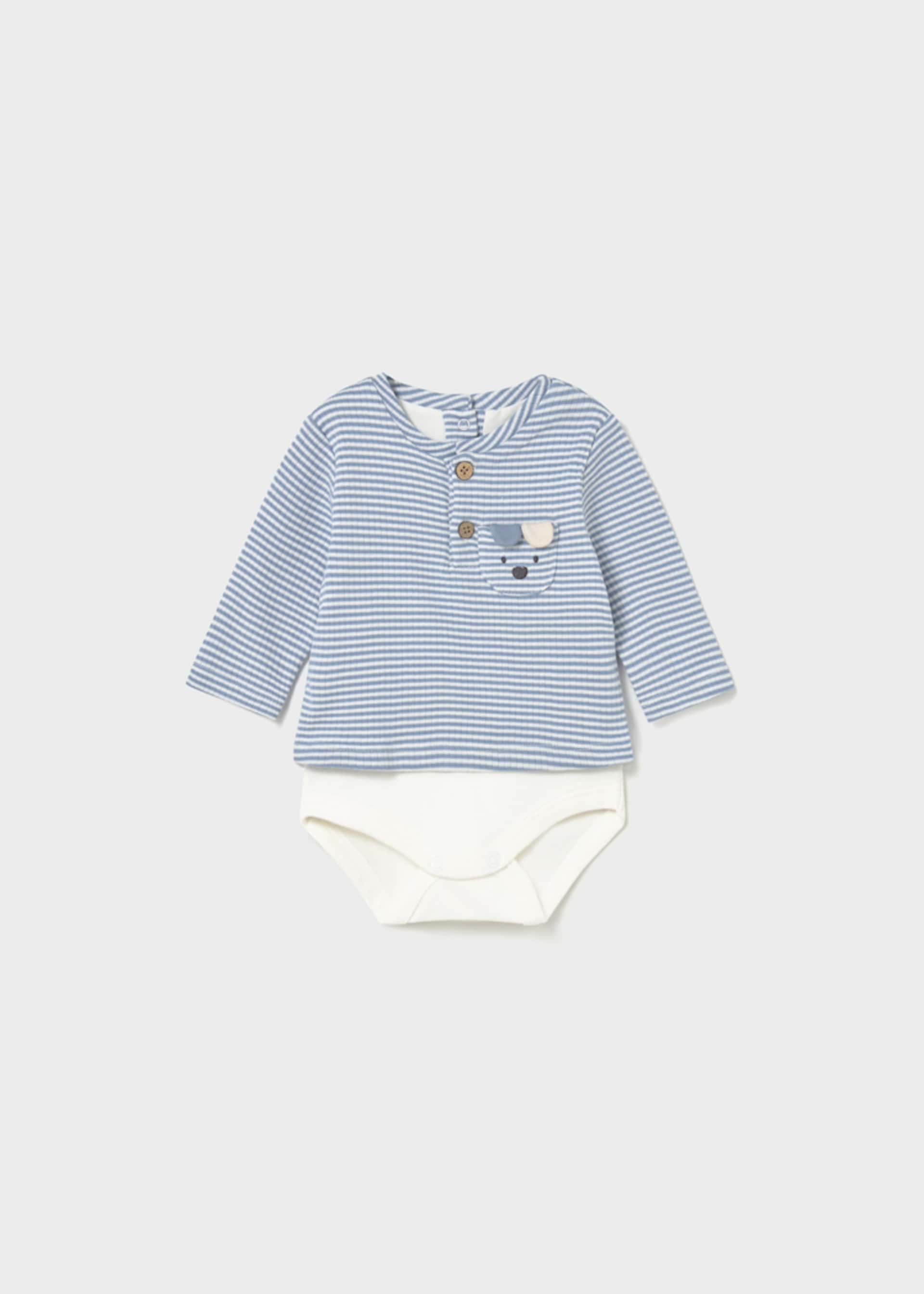 Newborn striped bodysuit