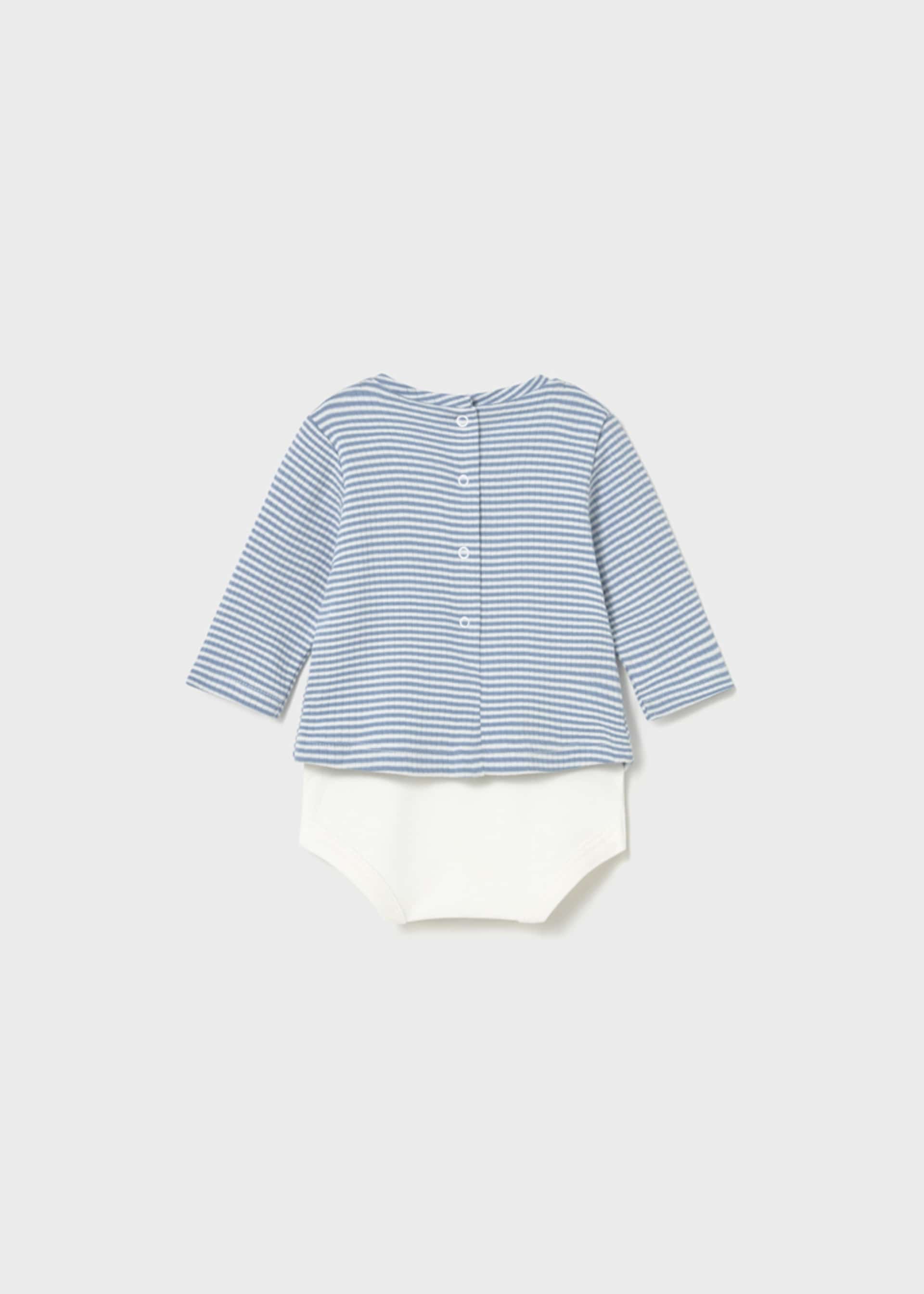 Newborn Boy Striped Bodysuit