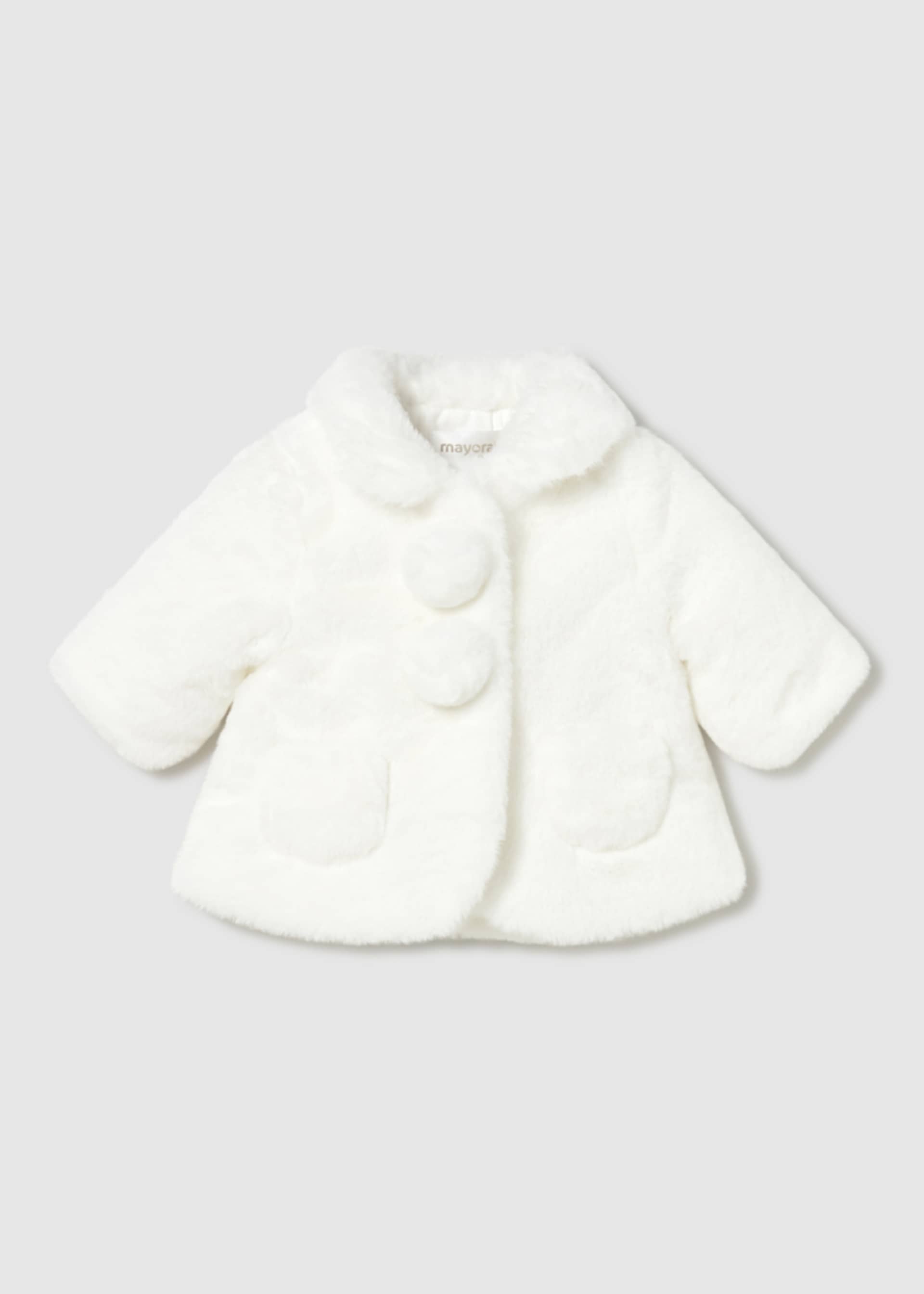 Newborn Girl Faux Fur Coat