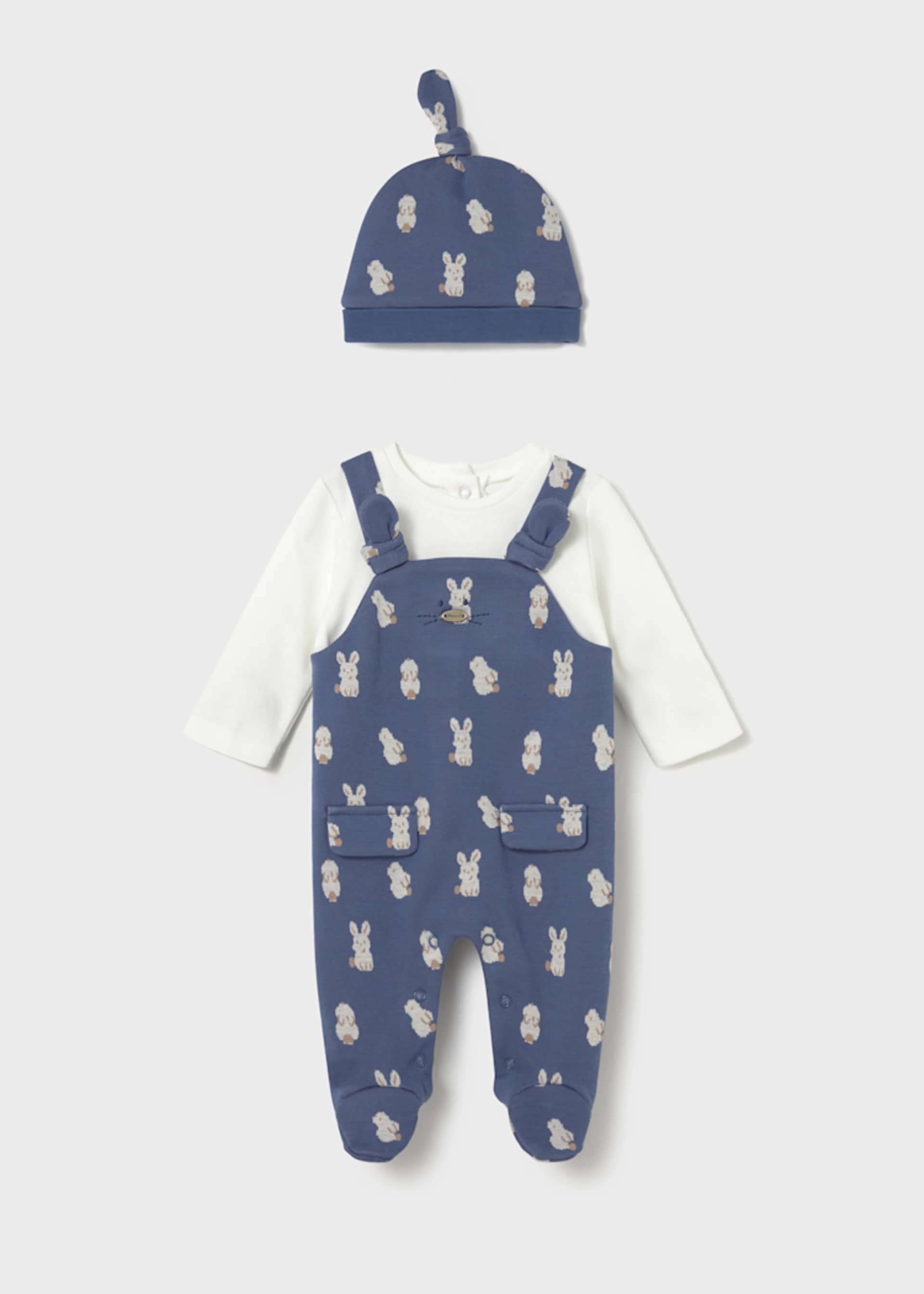 Newborn Boy One Piece with Hat