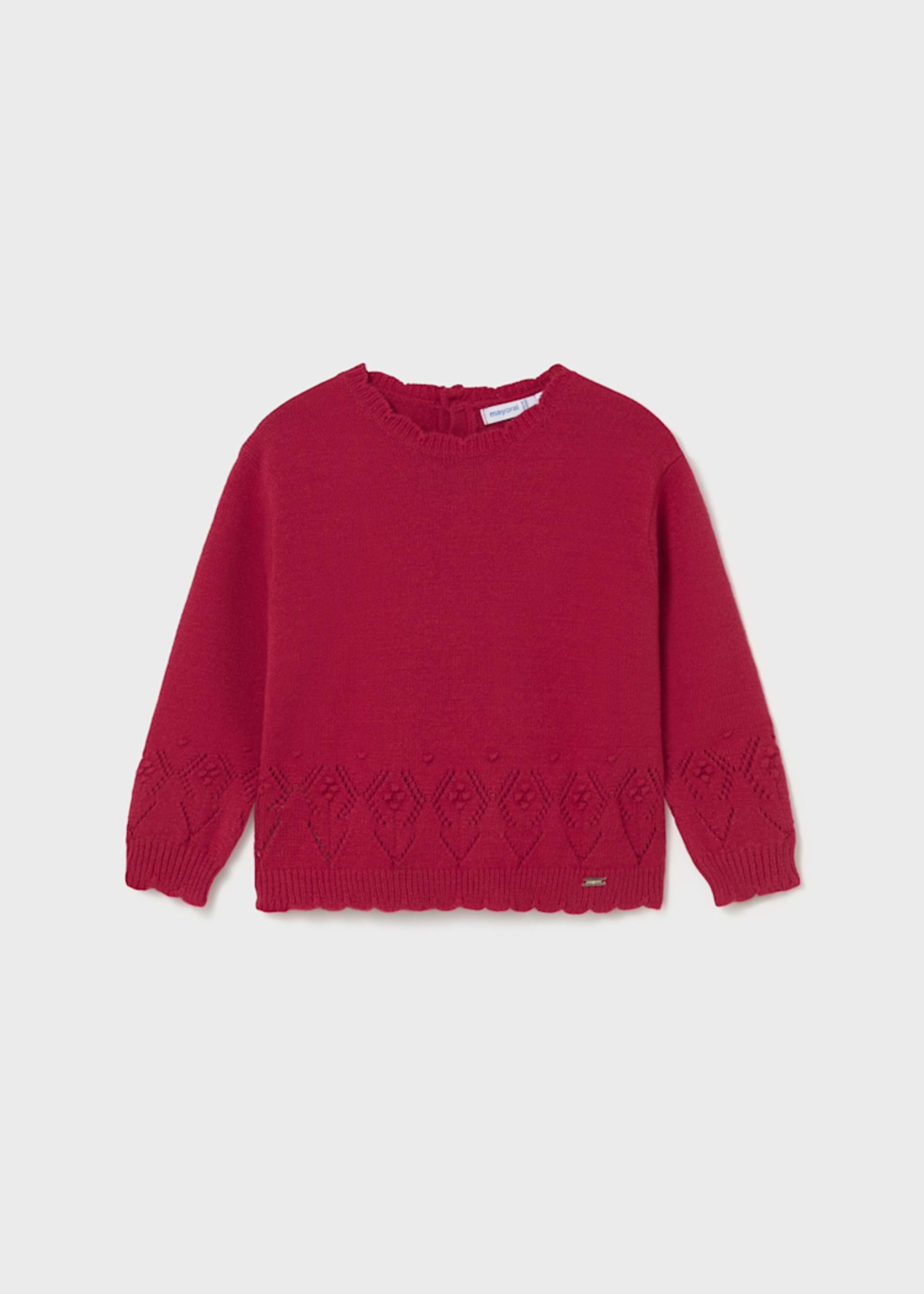 Maglione trafori neonata