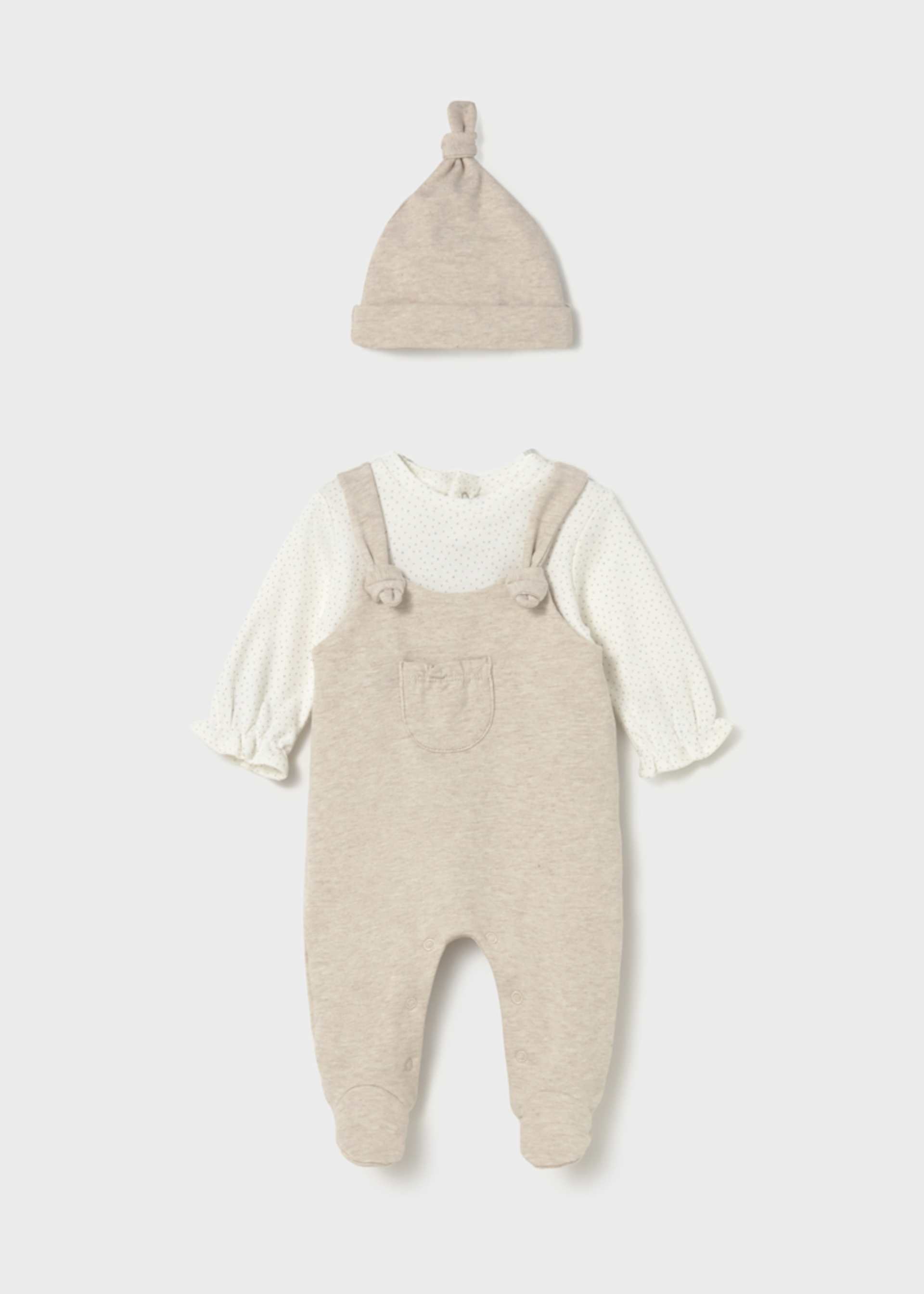 Newborn Girl One Piece with Hat