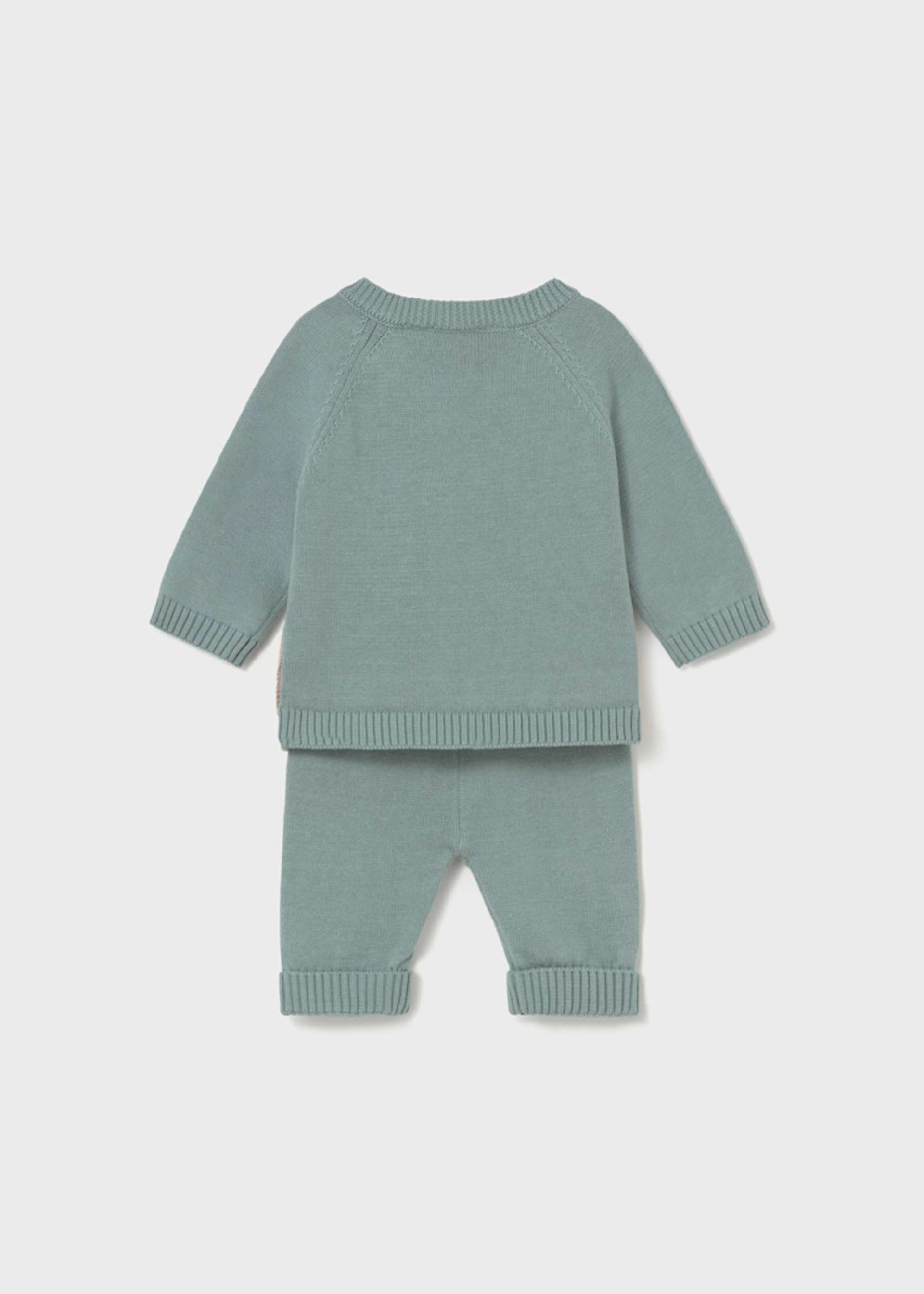 Newborn Knit Pants and Sweatshirt Set