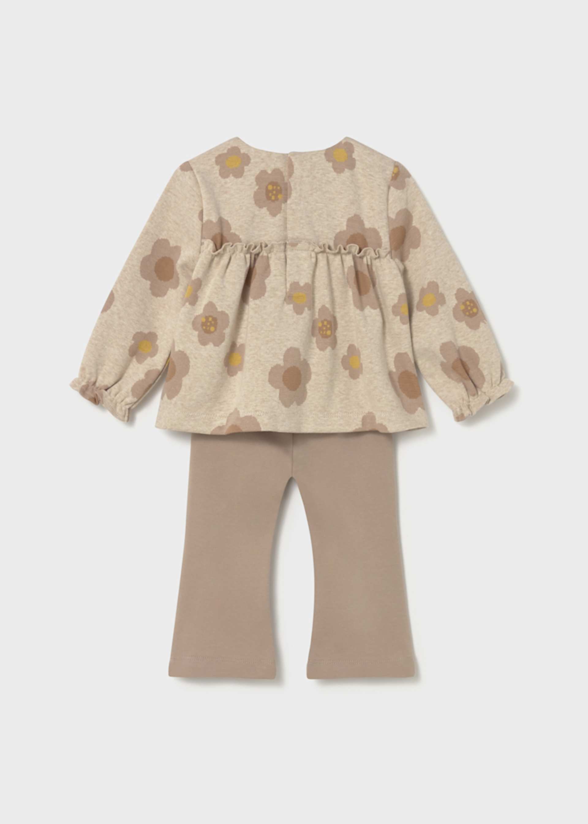 Conjunto leggings flores bebé