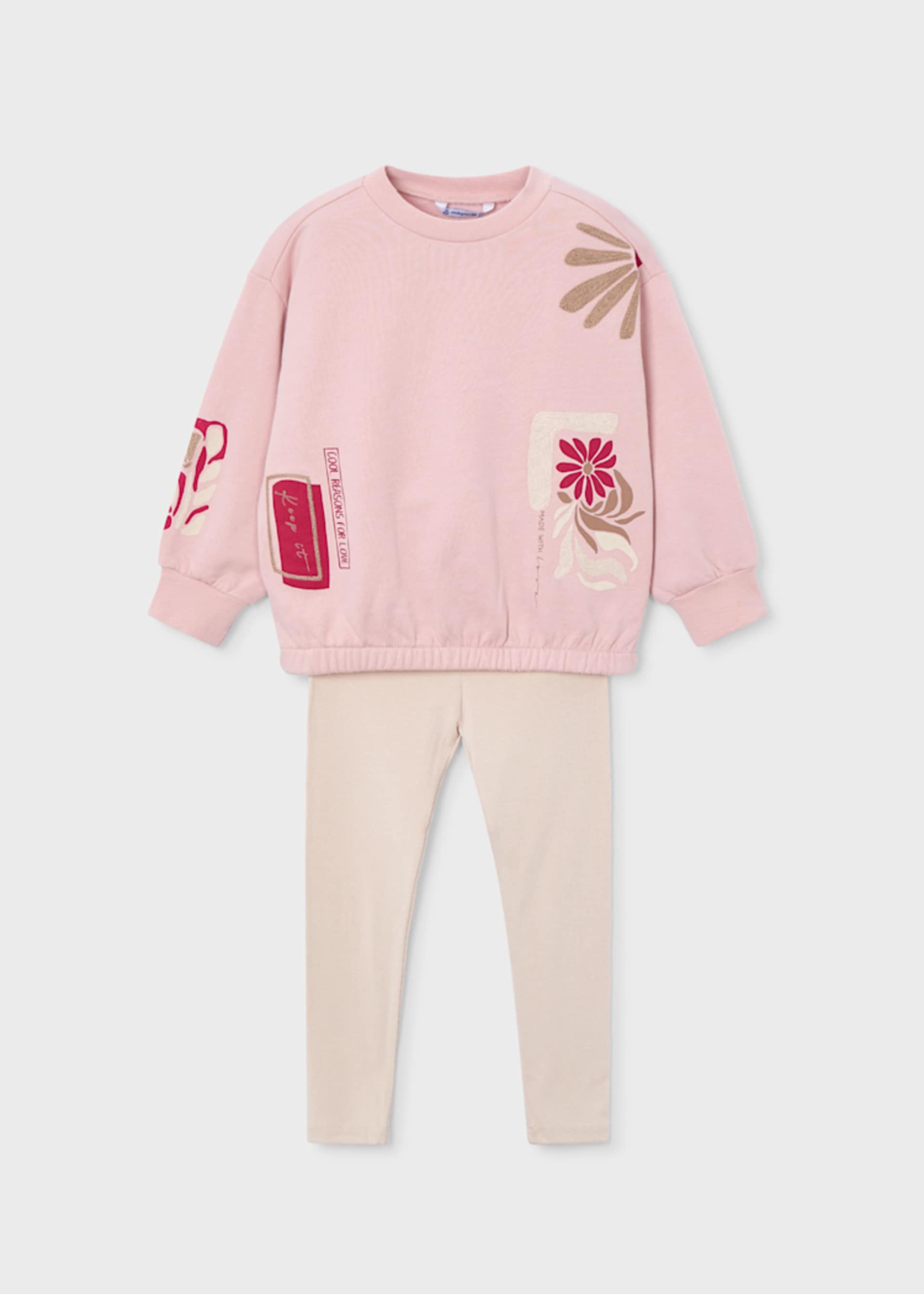 Conjunto legging y sudadera niña