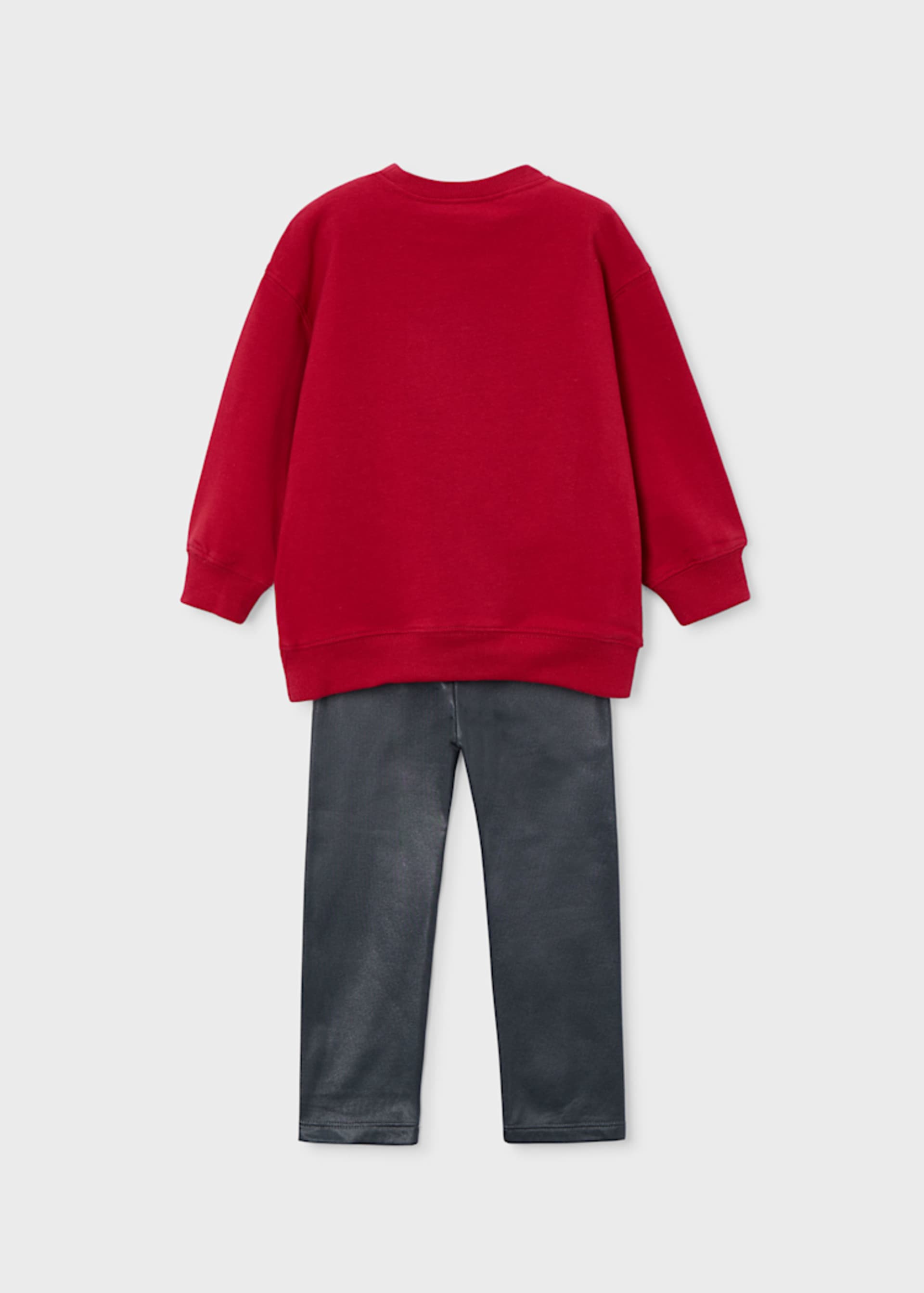 Conjunto leggings e sweat menina