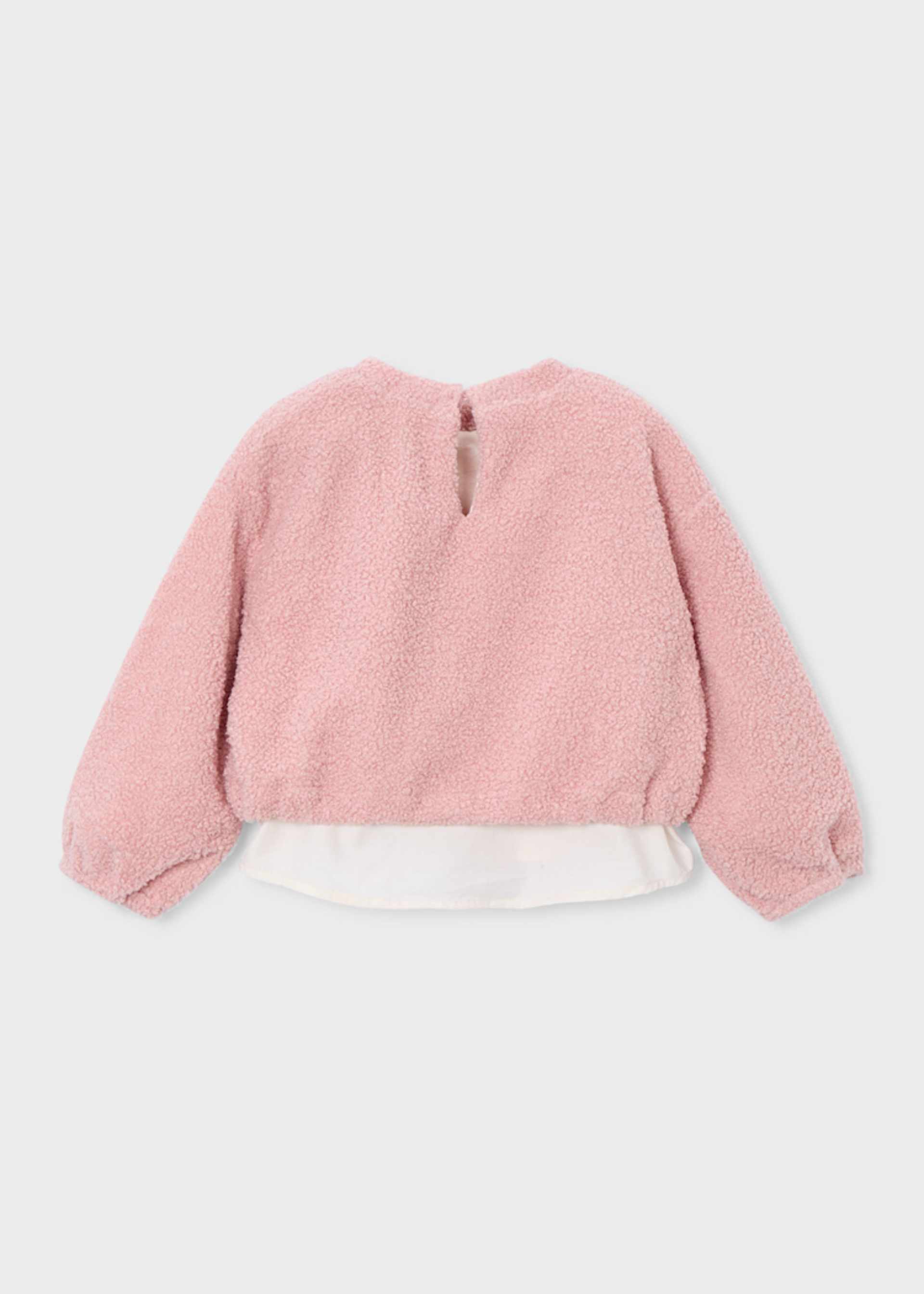 Girls combined wool jumper