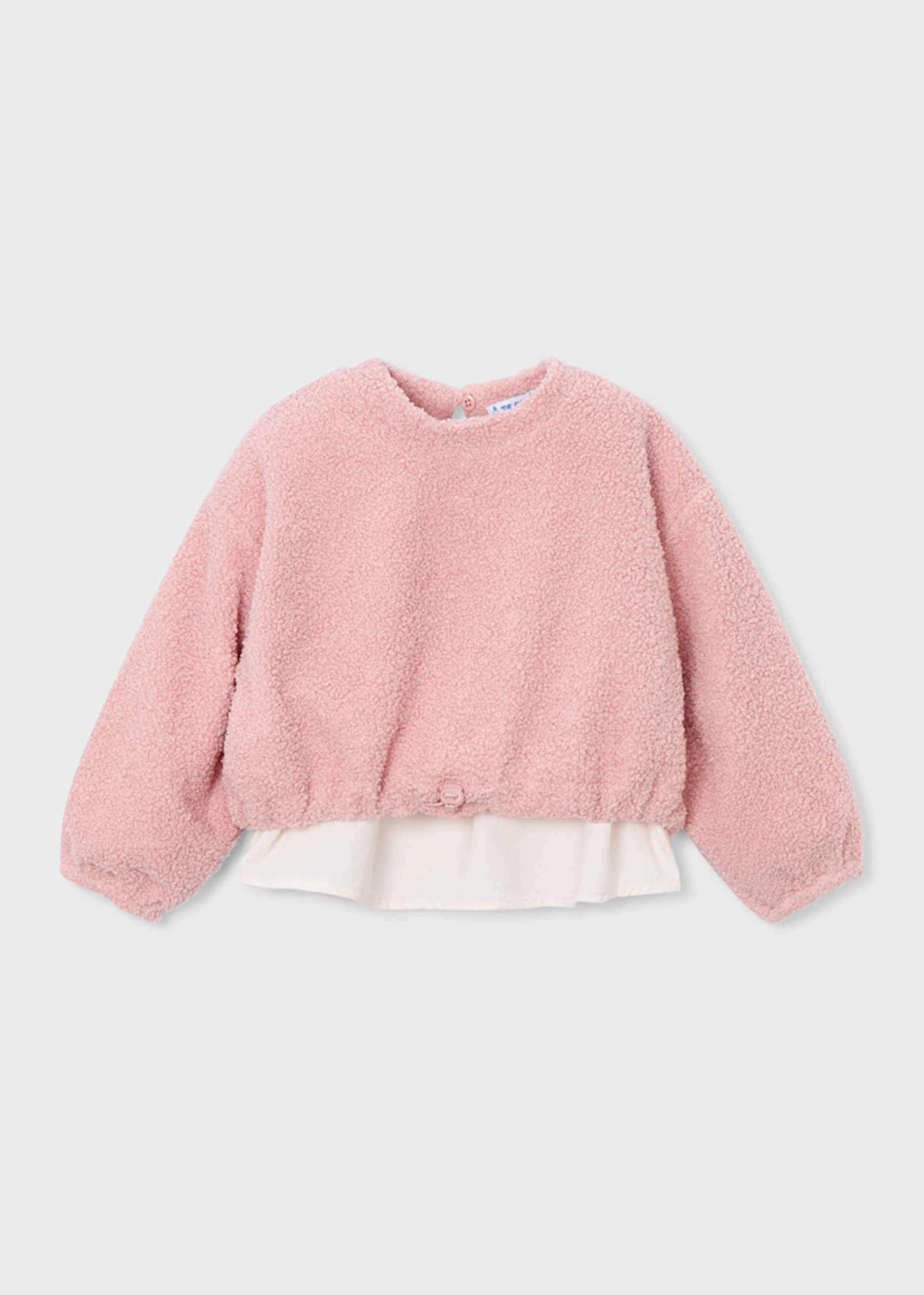 Sweat mouton combiné fille